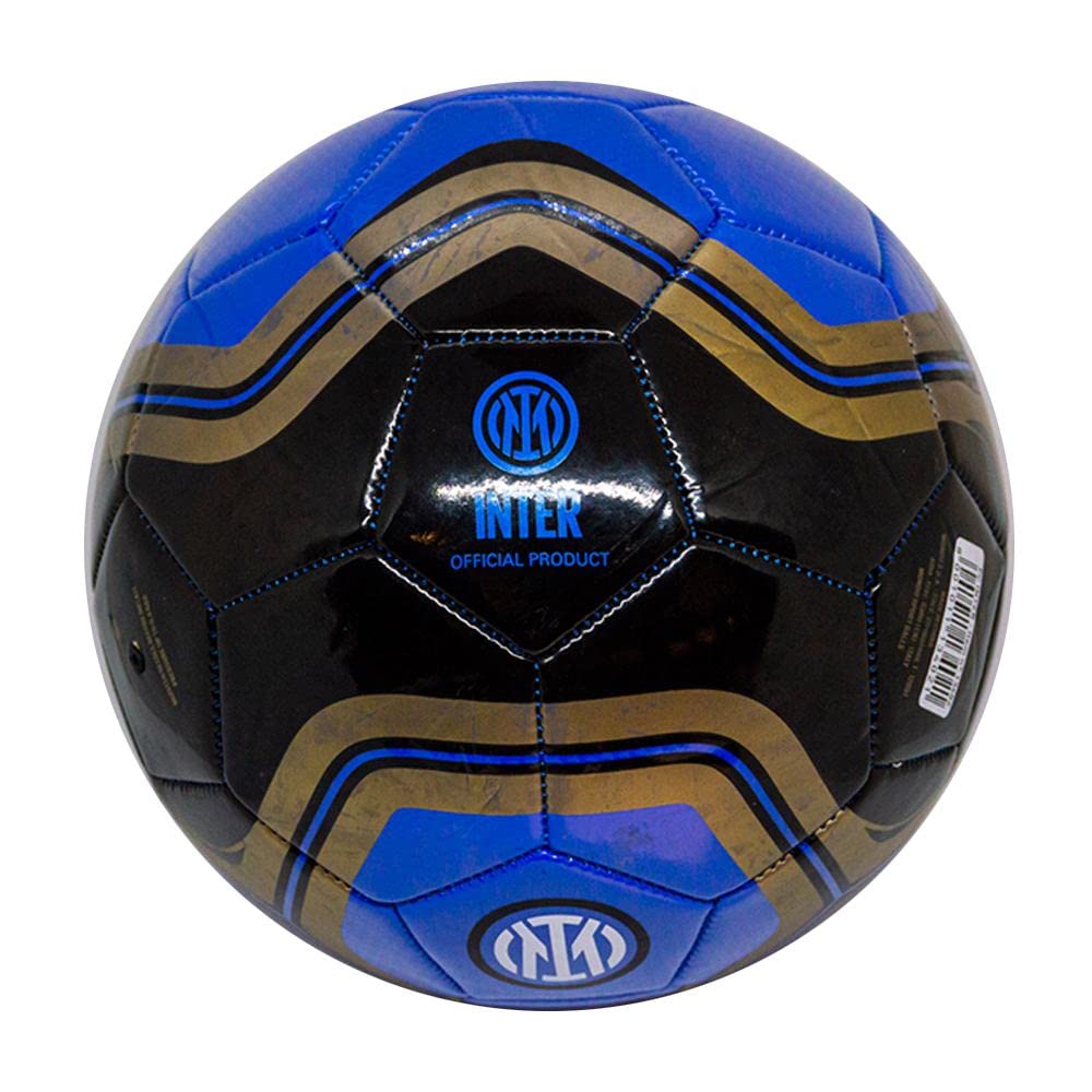 Mondo Toys - Pallone Calcio INTER PRO Misura 5, Nero Azzurro