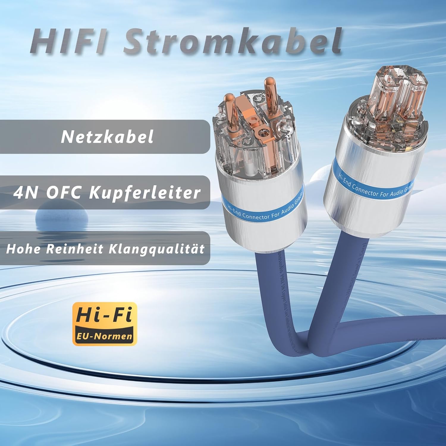 Monosaudio P902 - Cavo Alimentazione HiFi 2m Schermato - immagine 6