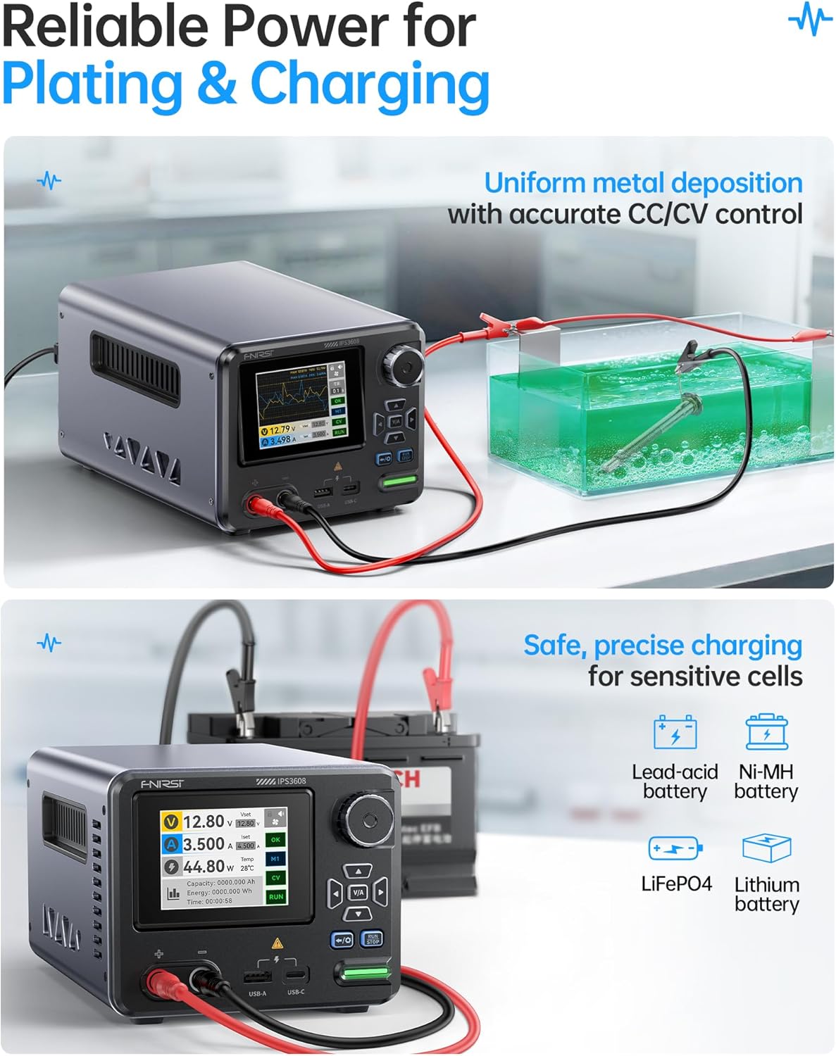 Fnirsi IPS3608 Alimentatore CC Variabile 36V 8A - immagine 6