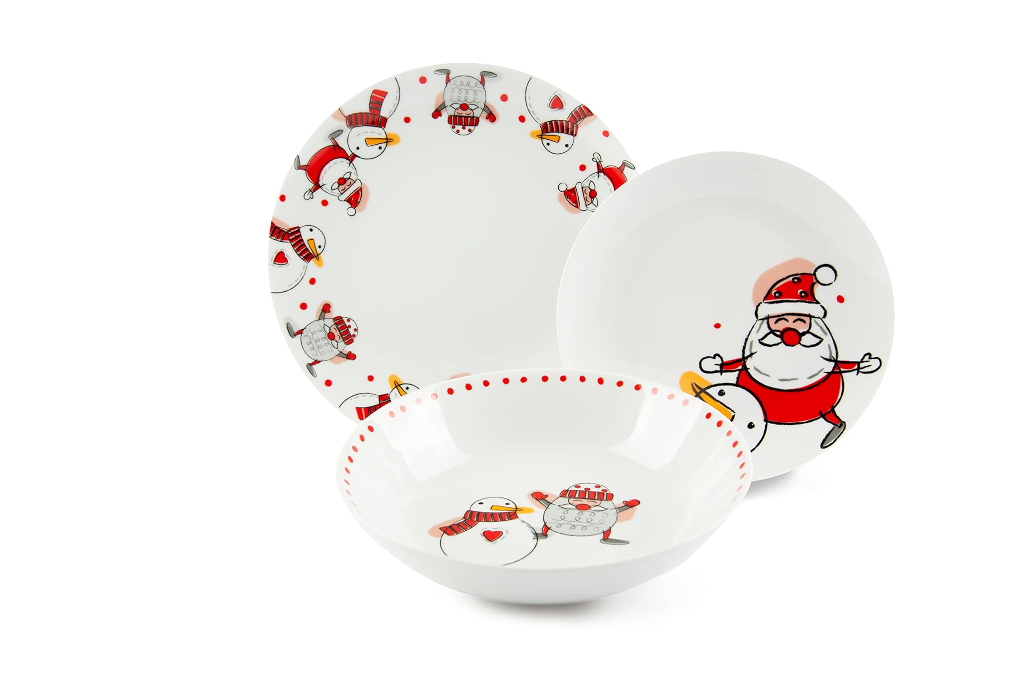 Excelsa Snowman Servizio Piatti 18 Pezzi, 65991