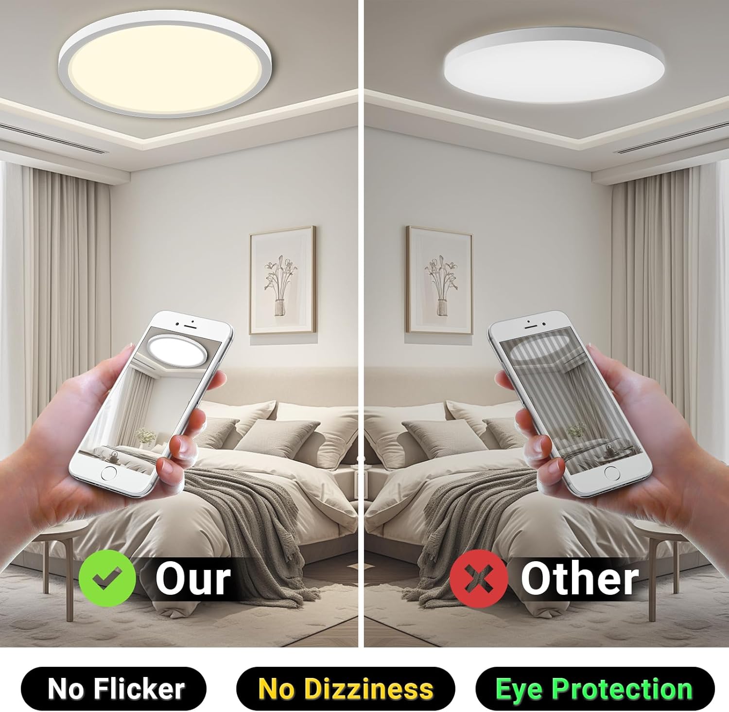 Lqwell® Plafoniera LED Rotonda Piatta 36W 4000K - immagine 4