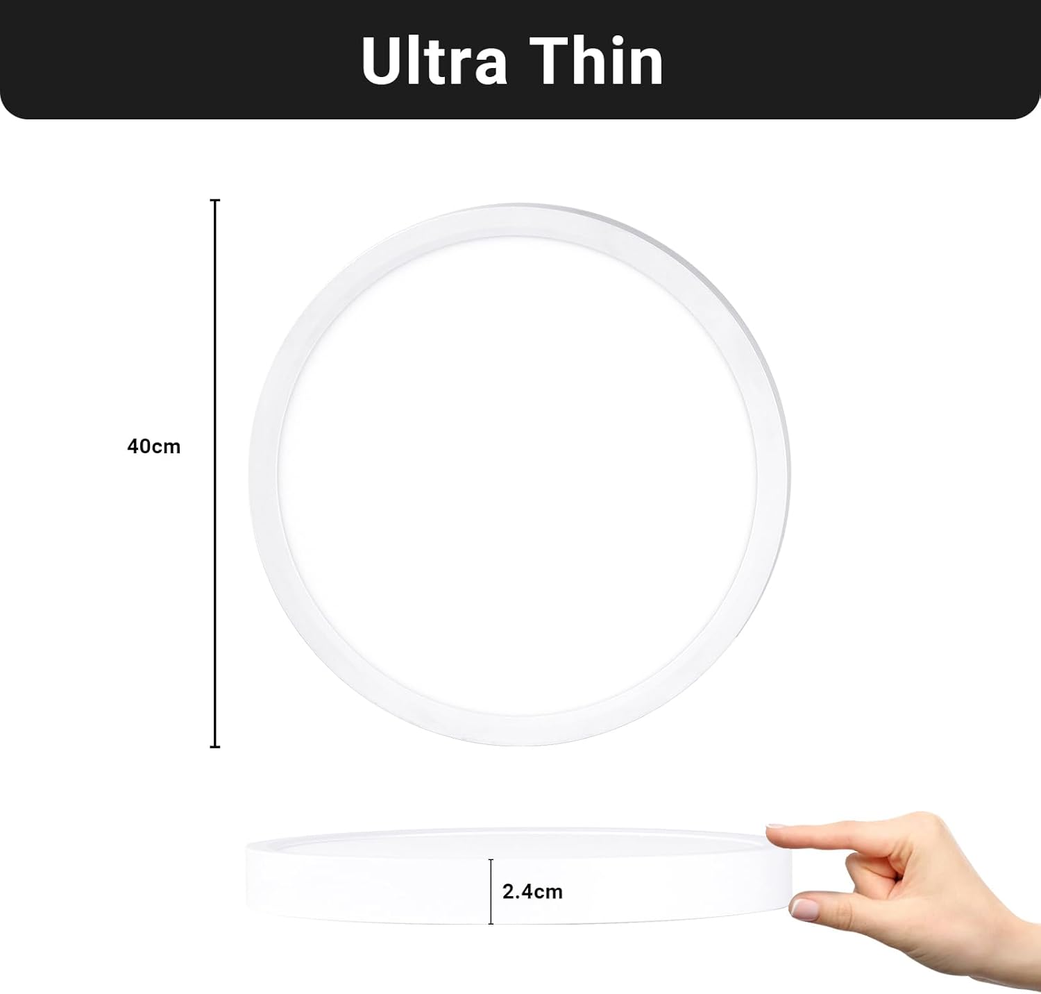 Lqwell® Plafoniera LED Rotonda Piatta 36W 4000K - immagine 6