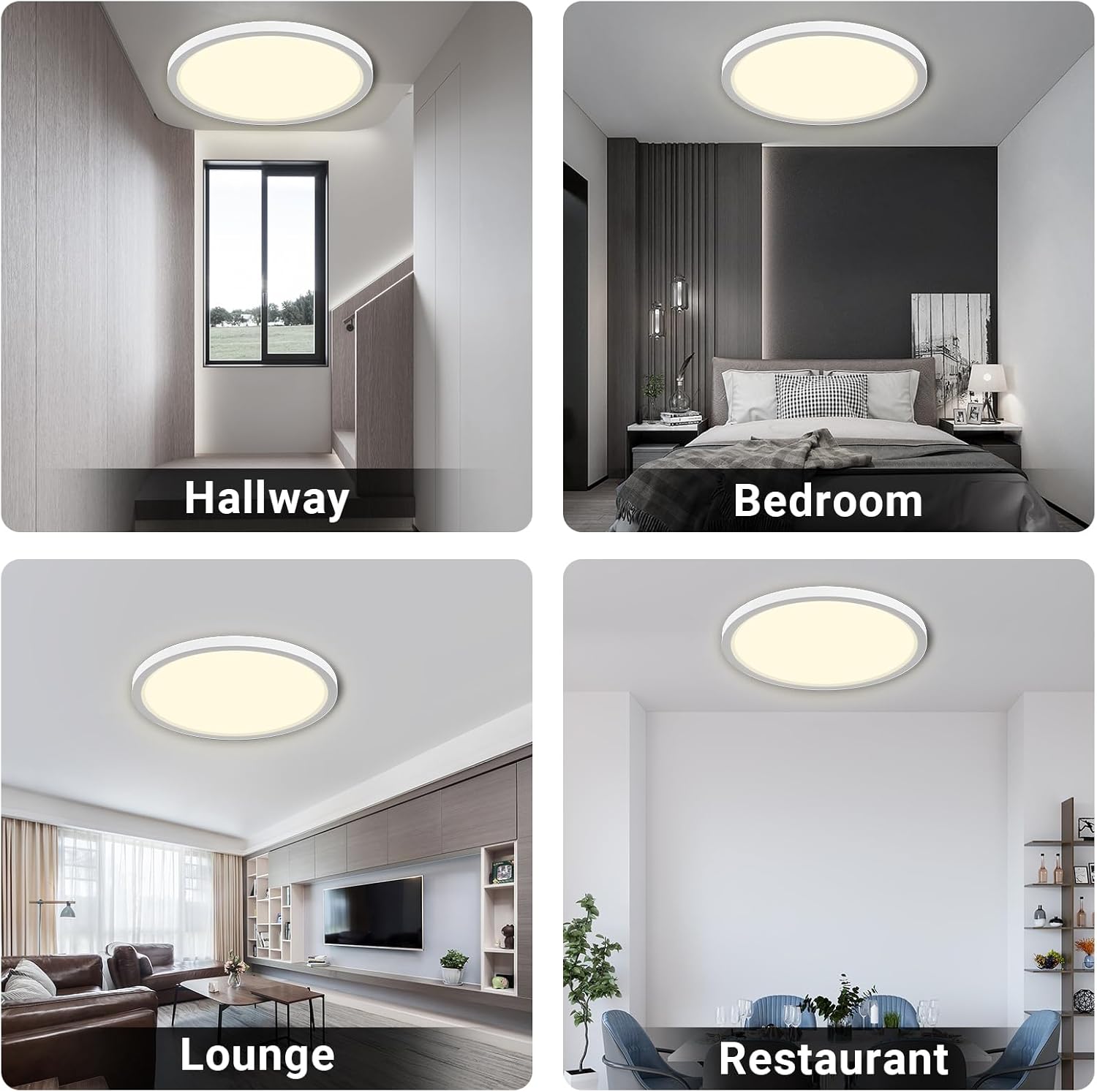 Lqwell® Plafoniera LED Rotonda Piatta 36W 4000K - immagine 7