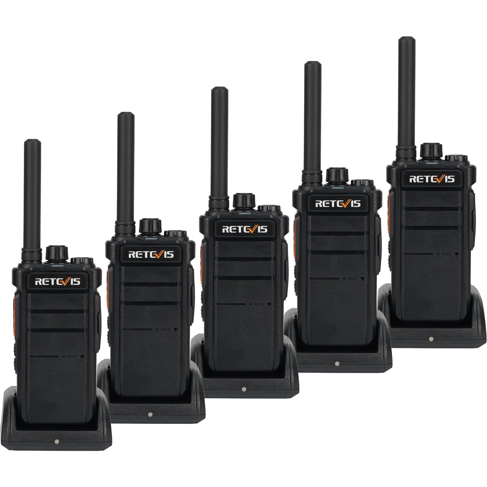 Retevis RB626 Walkie Talkie Professionali 2000 mAh (5 Pezzi)