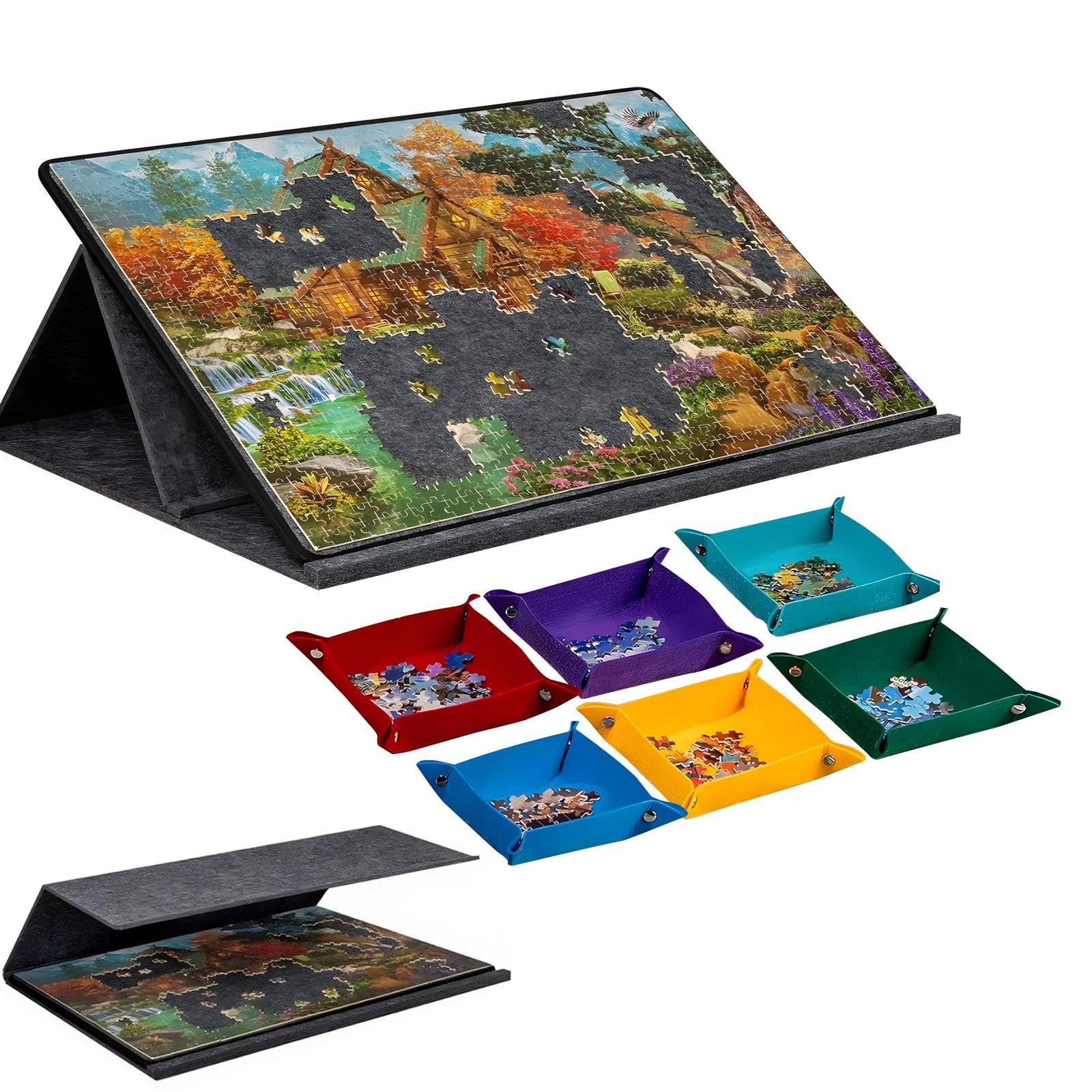 BUERPINKING Tavolo Puzzle Pieghevole 1000 Pezzi