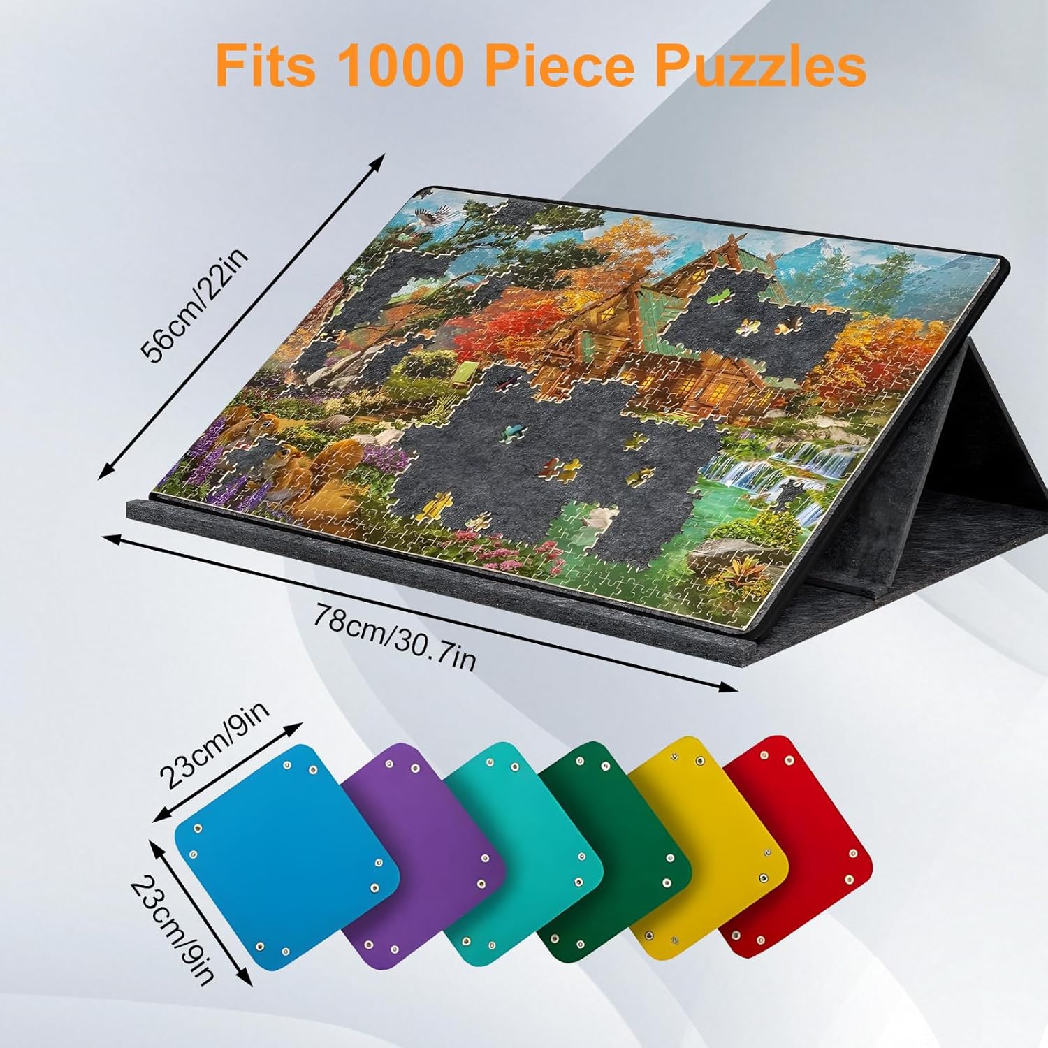 BUERPINKING Tavolo Puzzle Pieghevole 1000 Pezzi - immagine 2