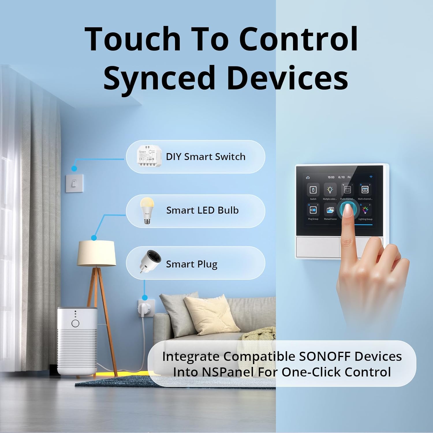 Sonoff NSPanel-EUW Interruttore Smart Scene WI-FI - immagine 6