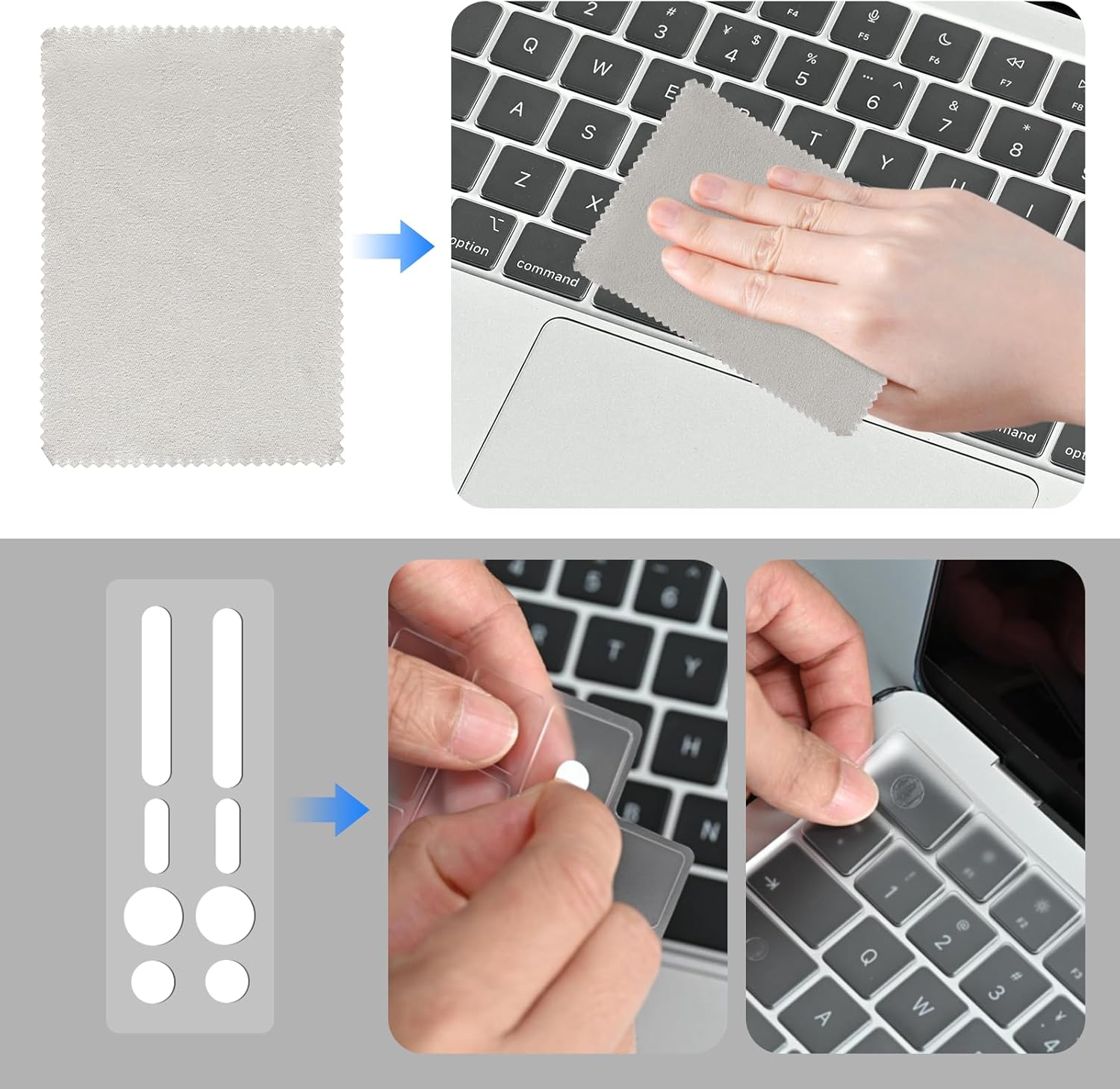 Eoocoo Copritastiera Ultrasottile per MacBook Air/Pro EU - immagine 7