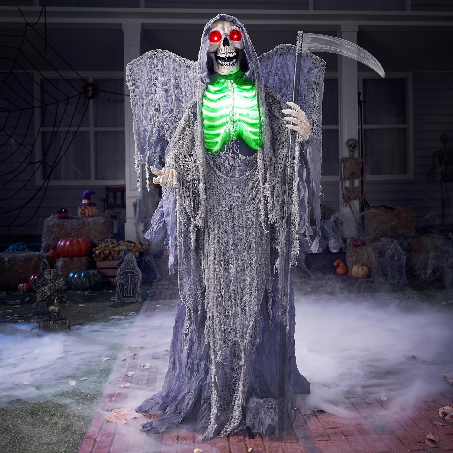 Joyin 63" Halloween Animatronic Grim Reaper con Ali