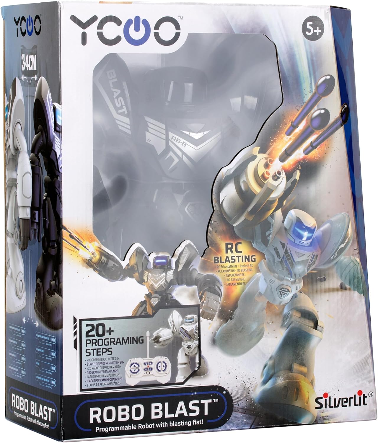 Silverlit YCOO Robo Blast Nero - Robot Telecomandato XXL - immagine 6