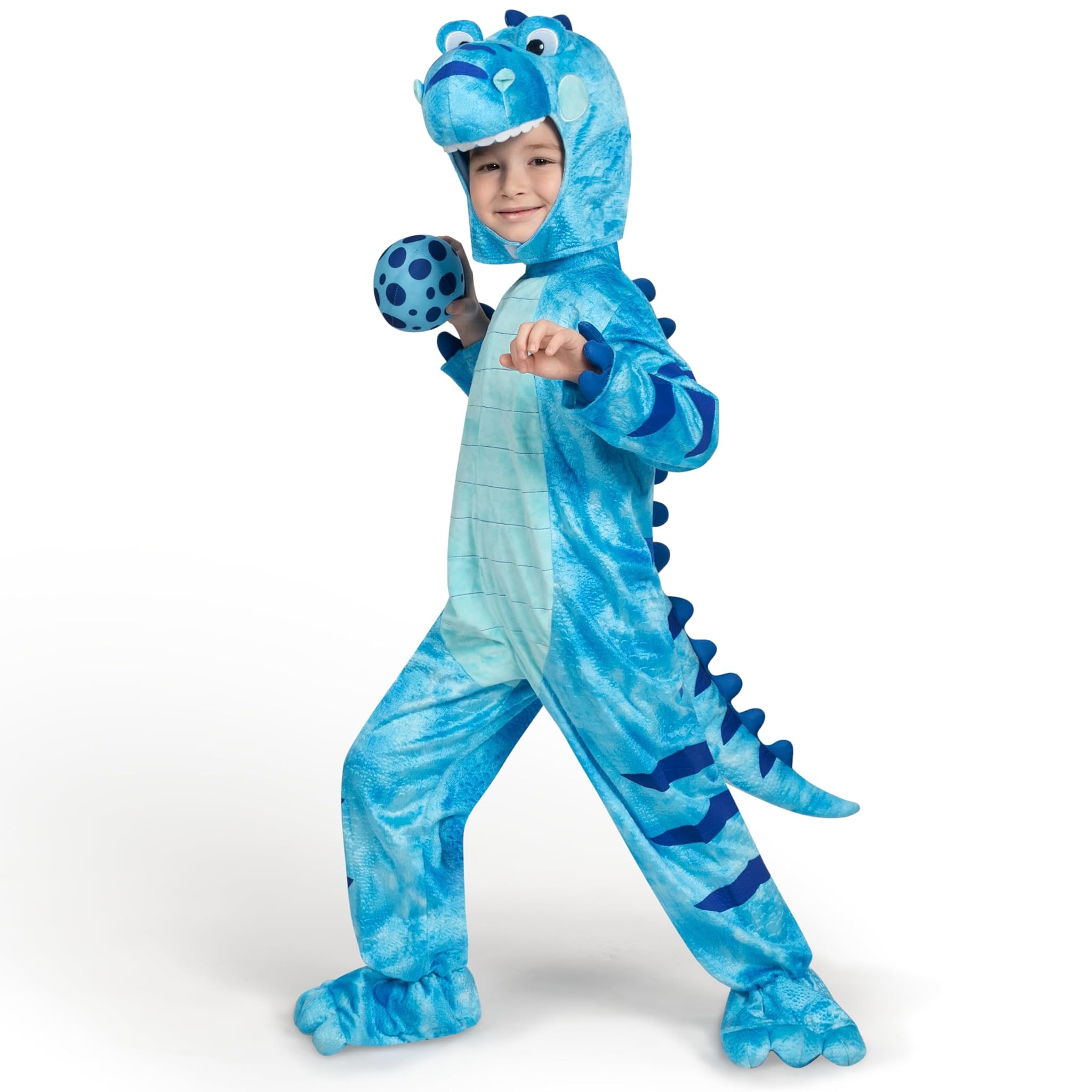 Spooktacular Creations Costume T-Rex Blu per Bambini