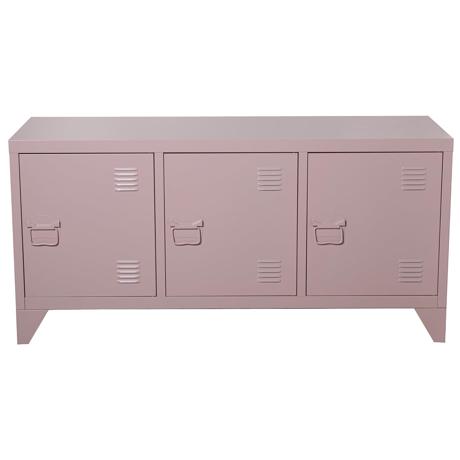 DRW Credenza, Metallo, Rosa e Dorato, 58x120x40 cm