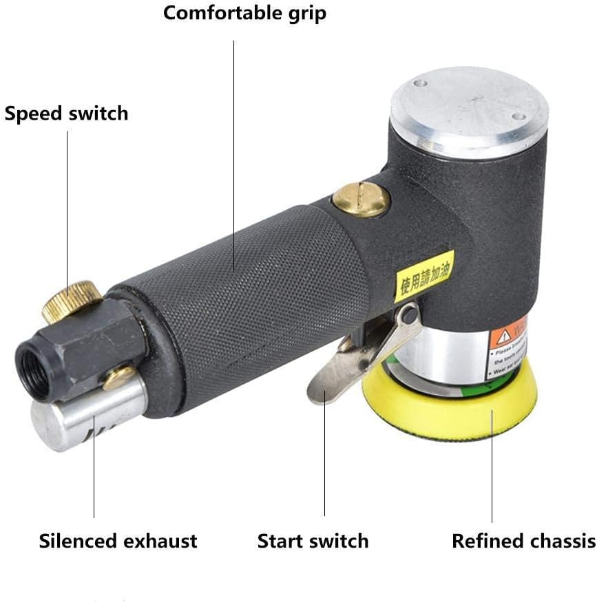Lucidatrice Orbitale Pneumatica in Lega Mini - immagine 3