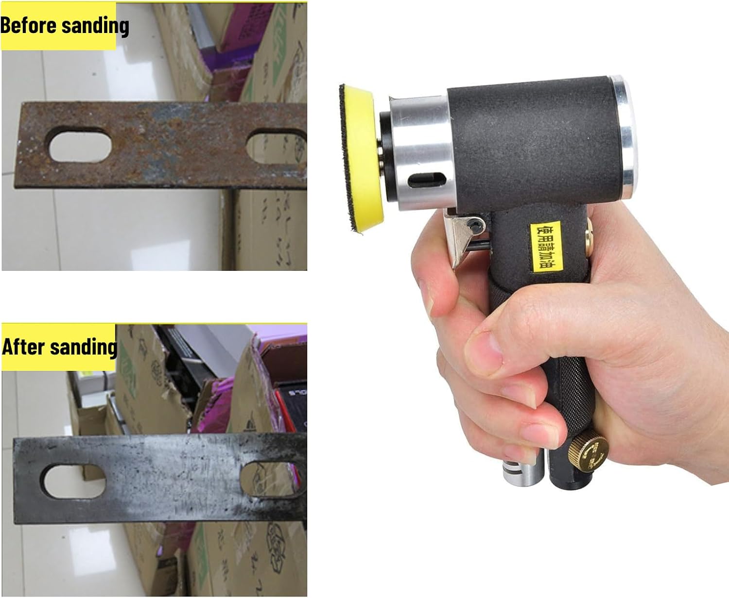 Lucidatrice Orbitale Pneumatica in Lega Mini - immagine 4