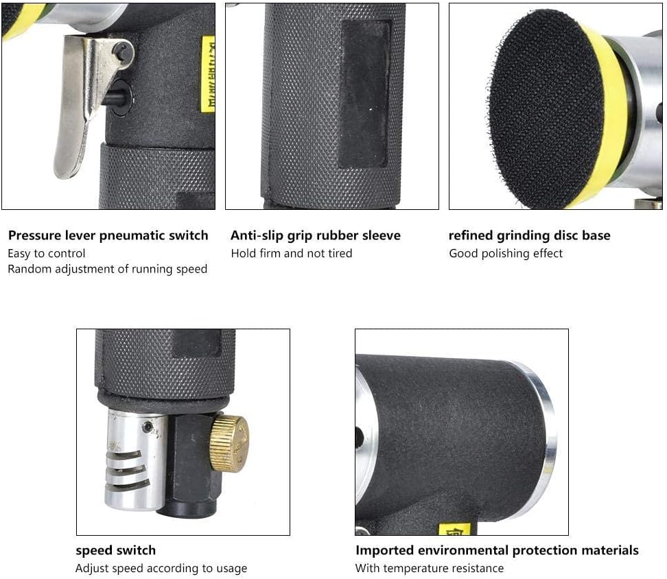 Lucidatrice Orbitale Pneumatica in Lega Mini - immagine 6