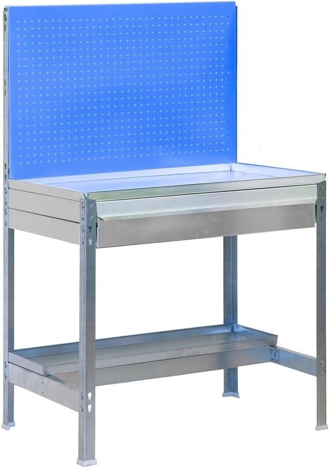 Tavolo da giardino Simmongarden BT2 BOX 900x400 blu/galvanizzato