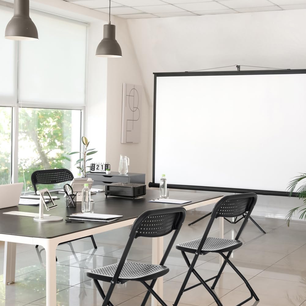 Hjh Office Sedia Pieghevole TUDELA XXL PRO, Nera - immagine 2