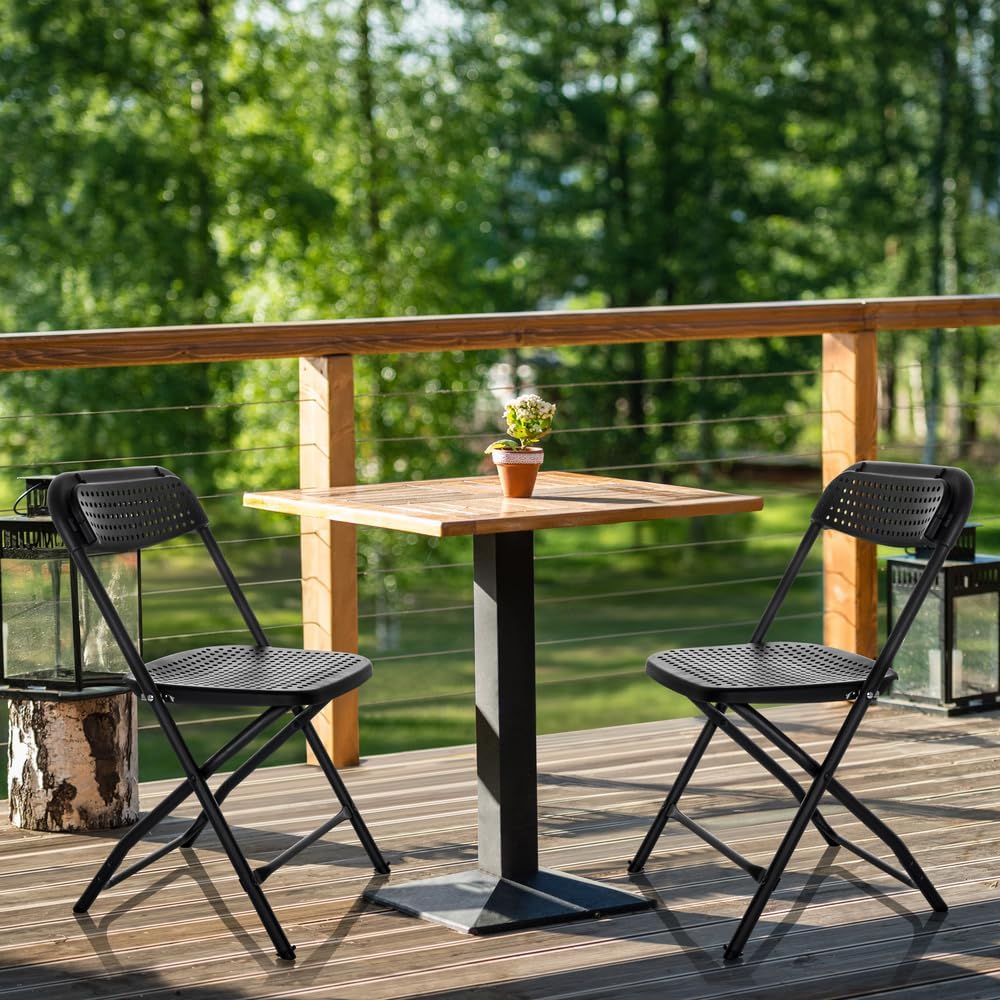 Hjh Office Sedia Pieghevole TUDELA XXL PRO, Nera - immagine 5