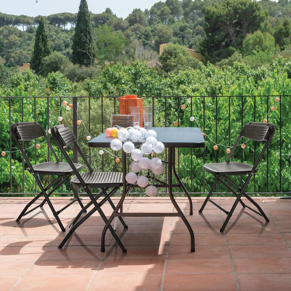 Hjh Office Sedia Pieghevole TUDELA XXL PRO, Nera - immagine 6