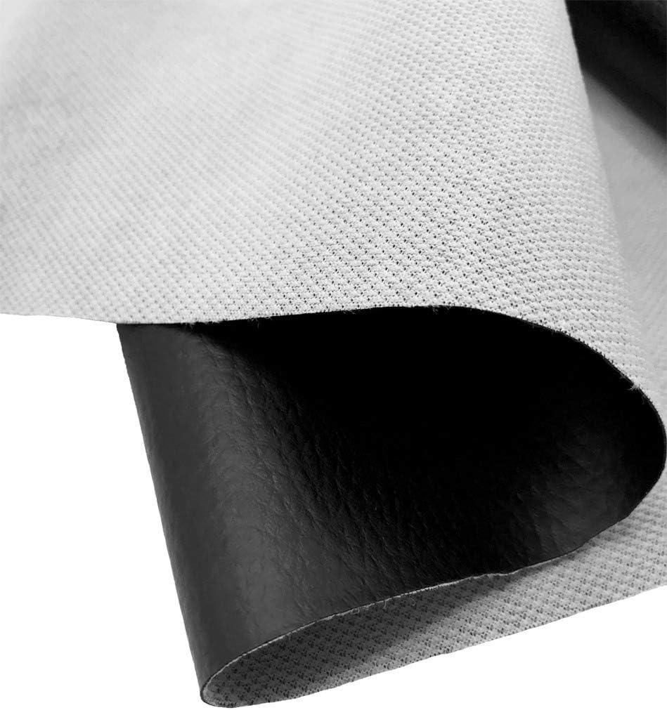 A-express Tessuto Ecopelle Strutturato Granulato 5 Metri, Nero - immagine 4