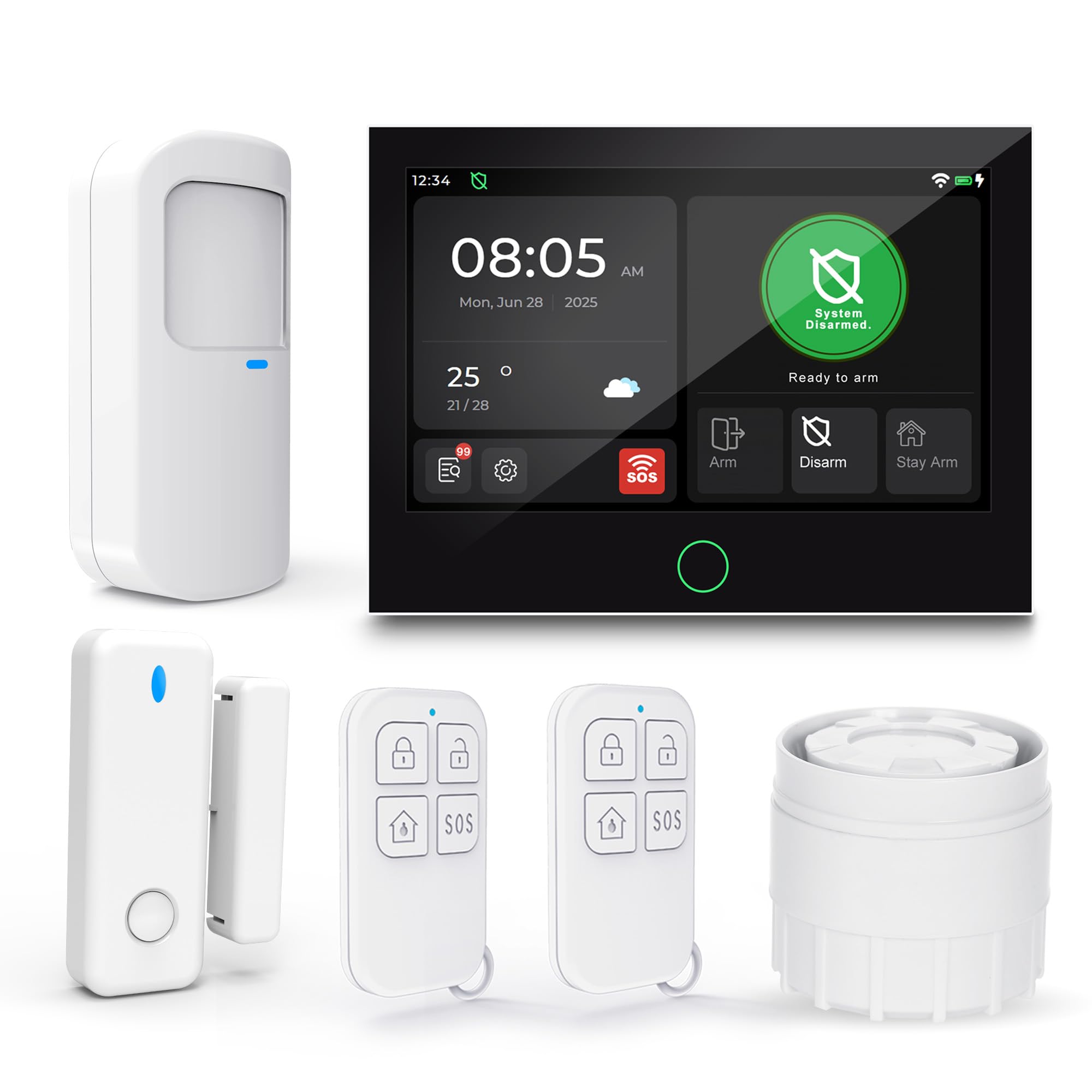 Sistema Allarme Sicurezza Domestica Wireless WiFi