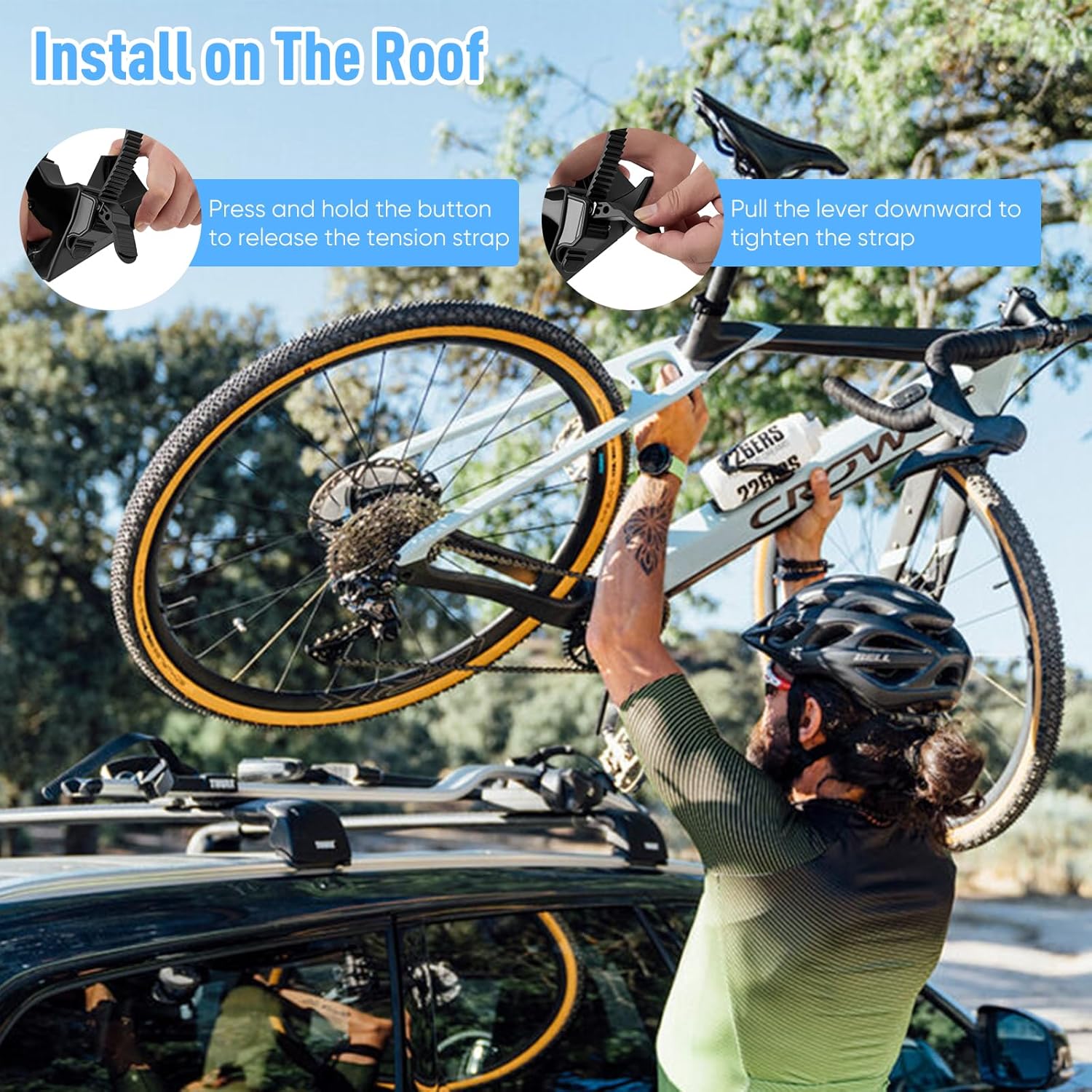 Set 2 Pezzi Ricambio Universale per Portabici Posteriore - immagine 4