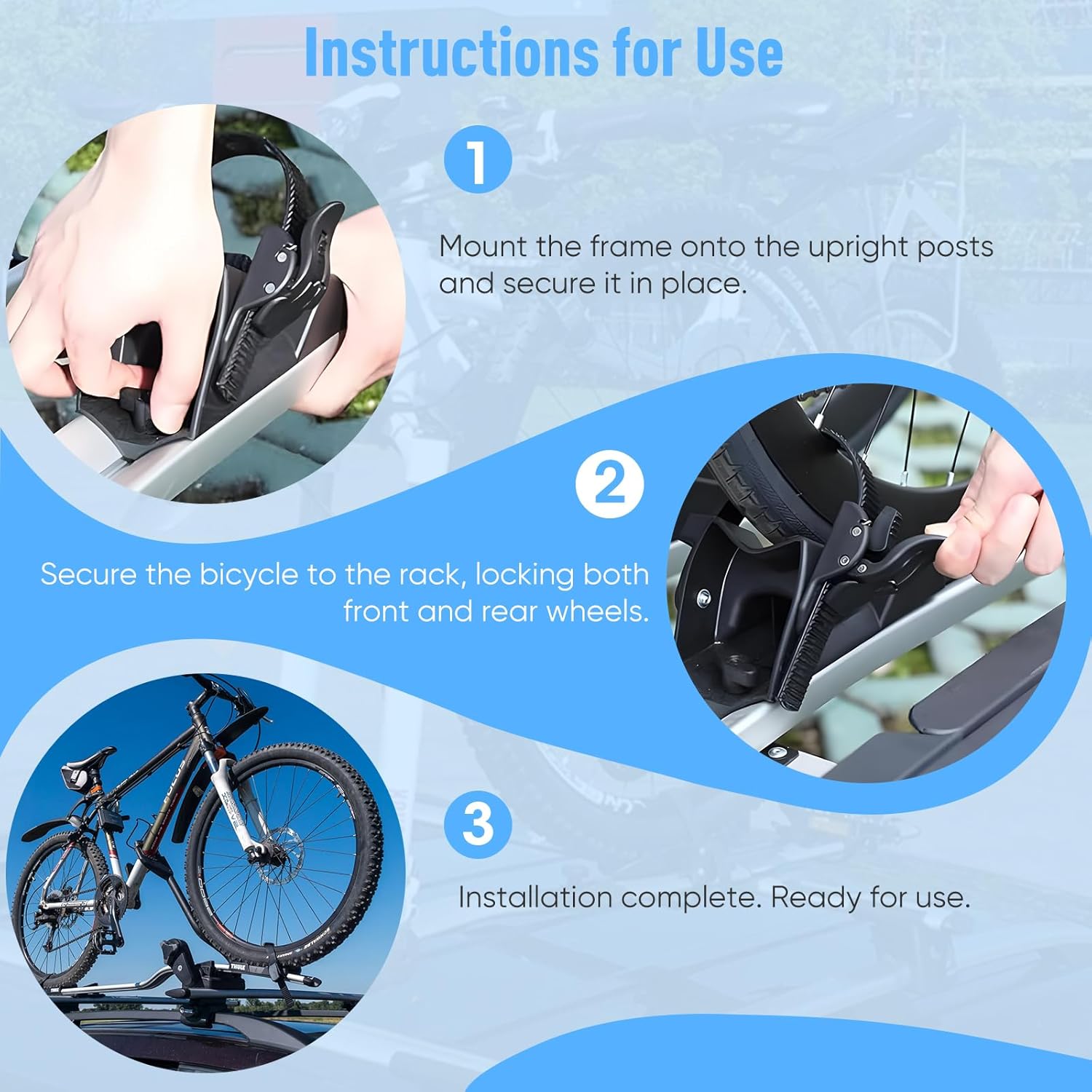 Set 2 Pezzi Ricambio Universale per Portabici Posteriore - immagine 5