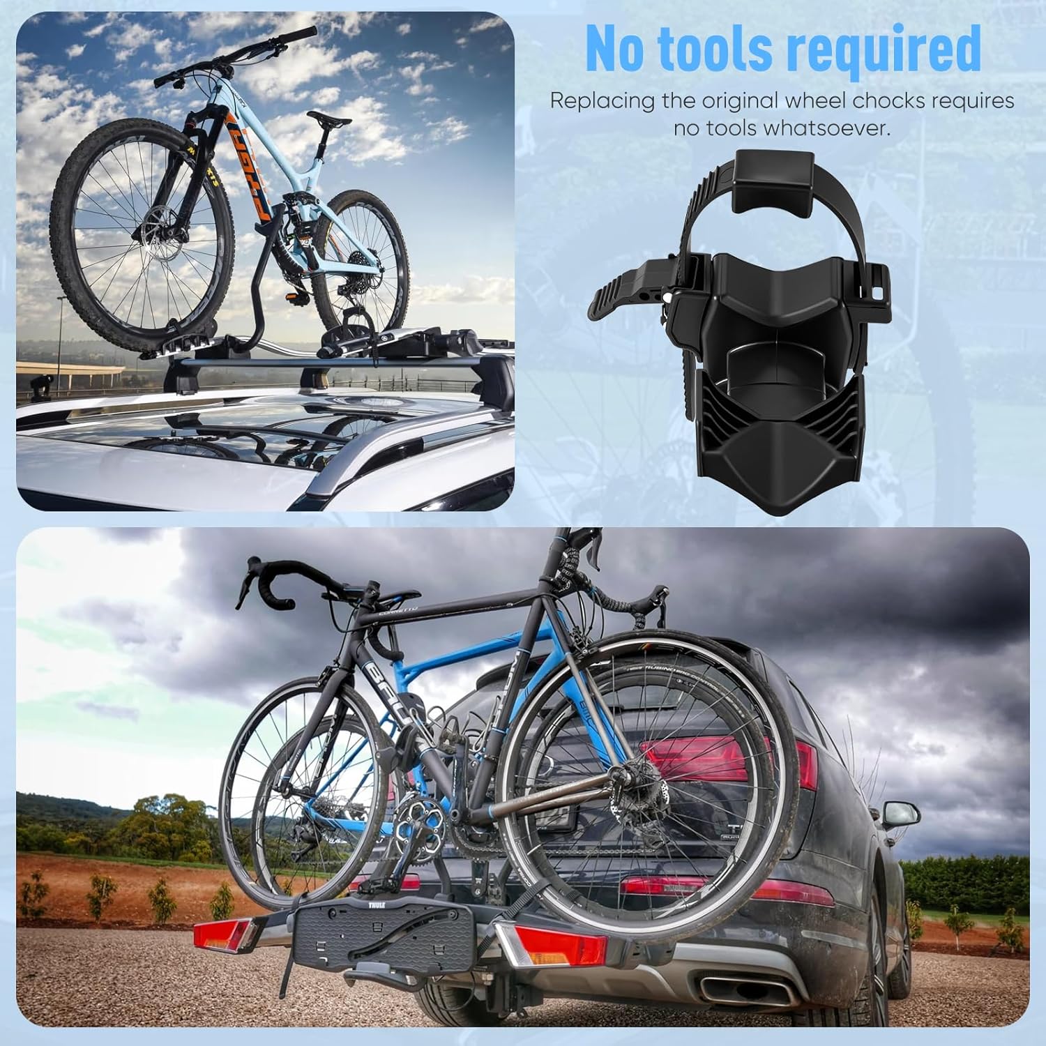 Set 2 Pezzi Ricambio Universale per Portabici Posteriore - immagine 6