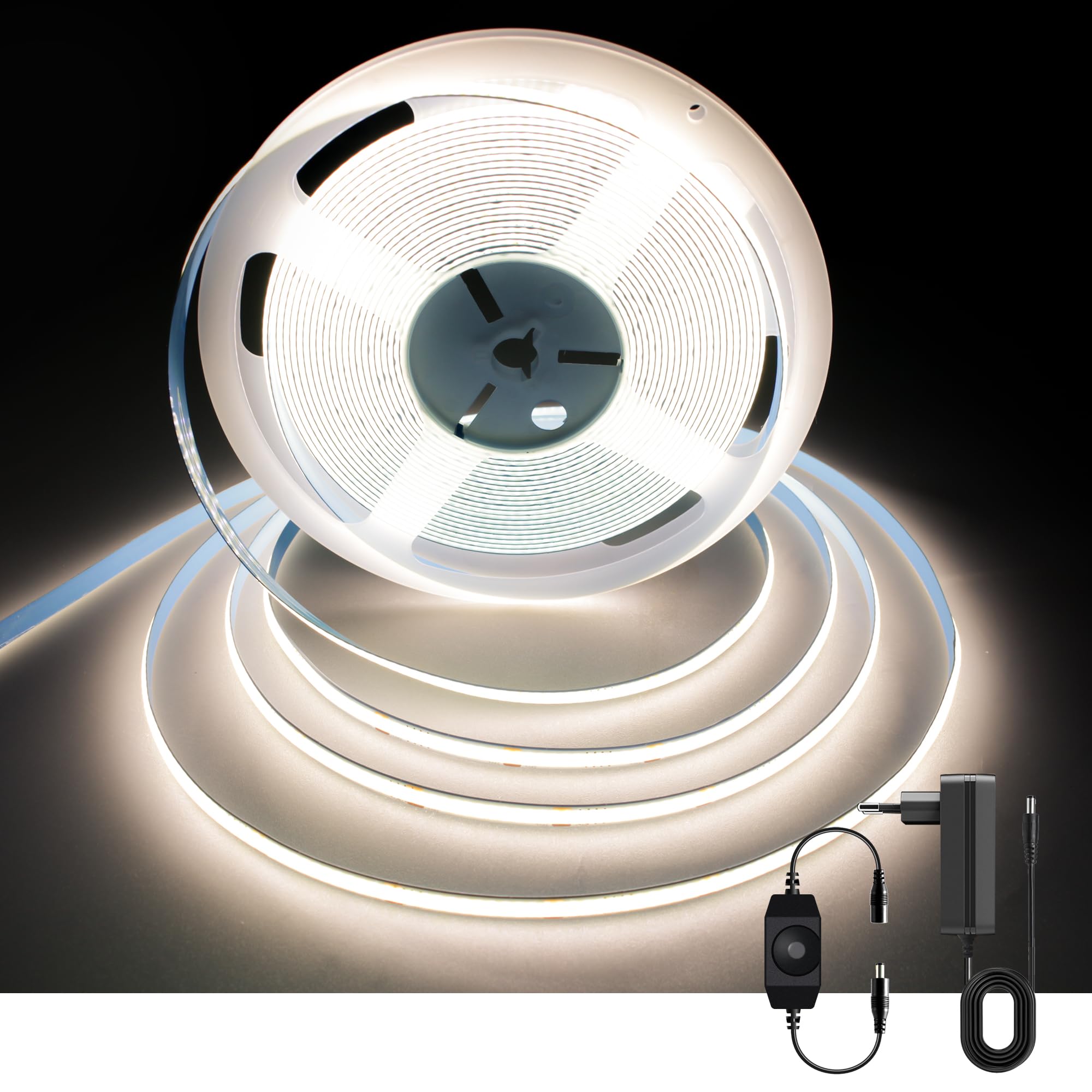 Axmotut Striscia LED COB 10 Metri 24V Bianco Naturale