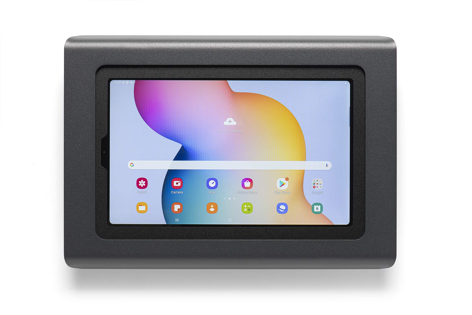 Tabdoq Supporto a Muro per Samsung Galaxy Tab 12.4", Nero