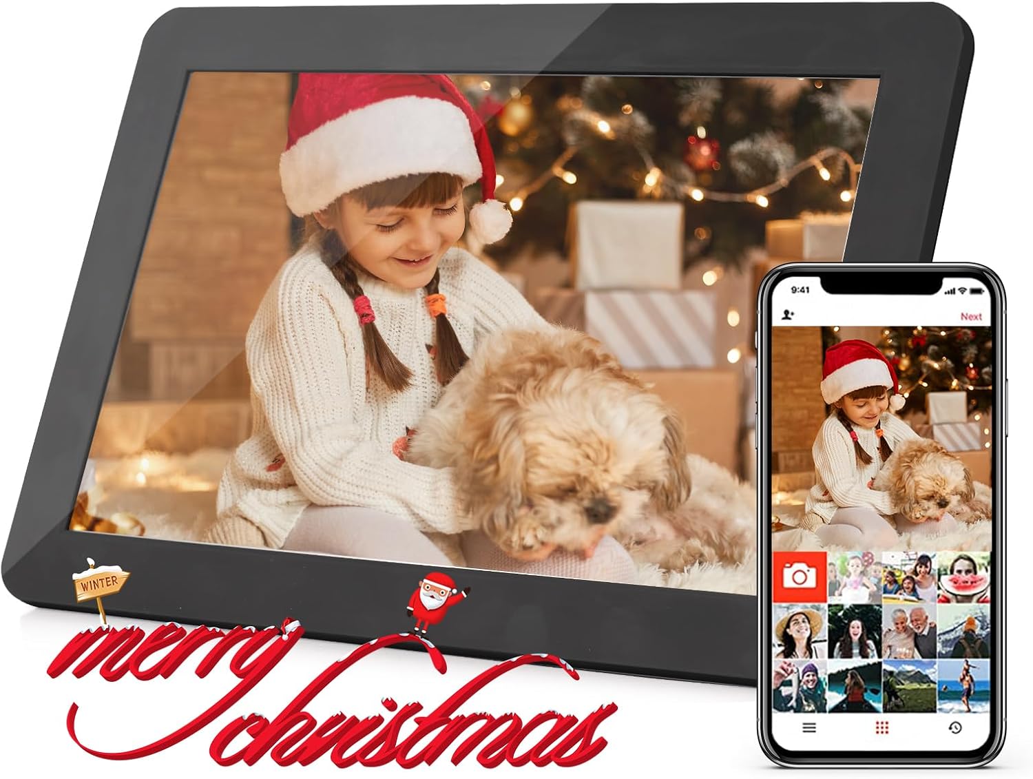 Andoer Cornice Digitale WiFi 10.1" Cloud, 16GB - immagine 1