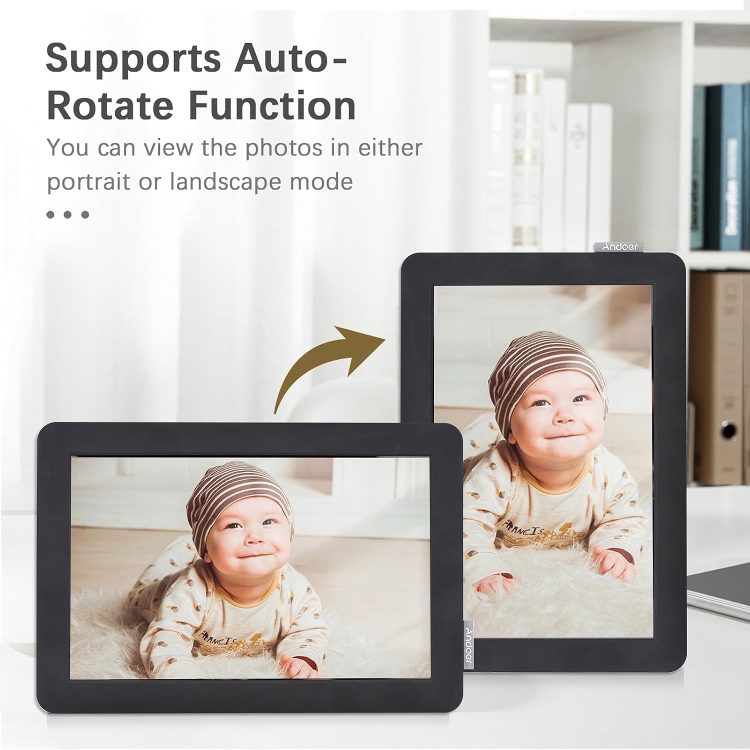 Andoer Cornice Digitale WiFi 10.1" Cloud, 16GB - immagine 2