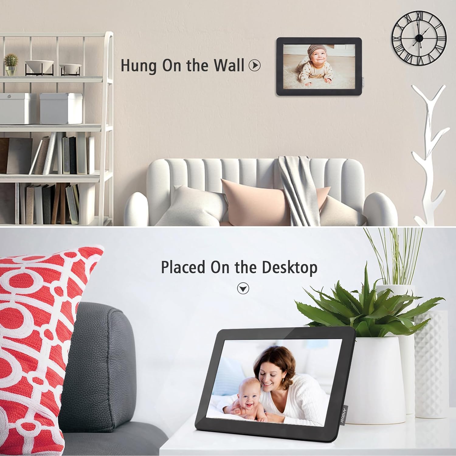 Andoer Cornice Digitale WiFi 10.1" Cloud, 16GB - immagine 4