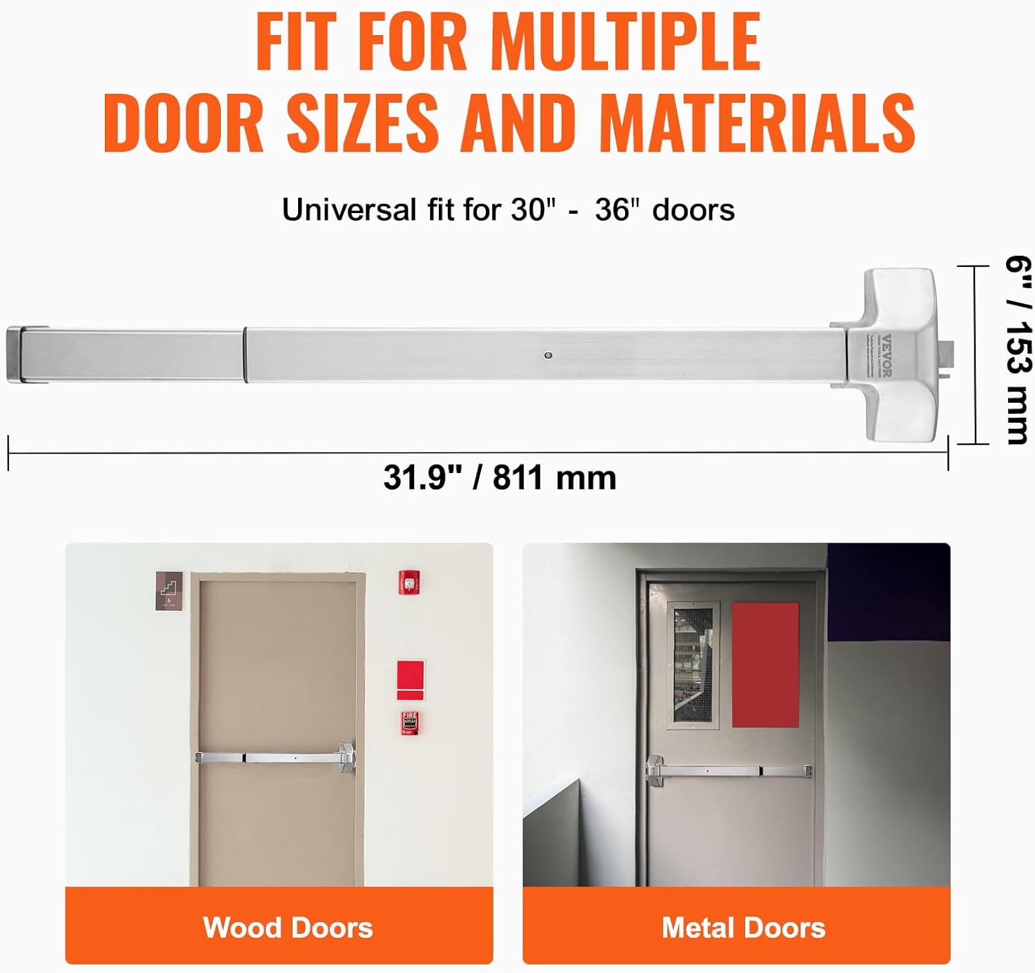 Vevor Barra a Spinta Antipanico per Porte di Emergenza - immagine 3