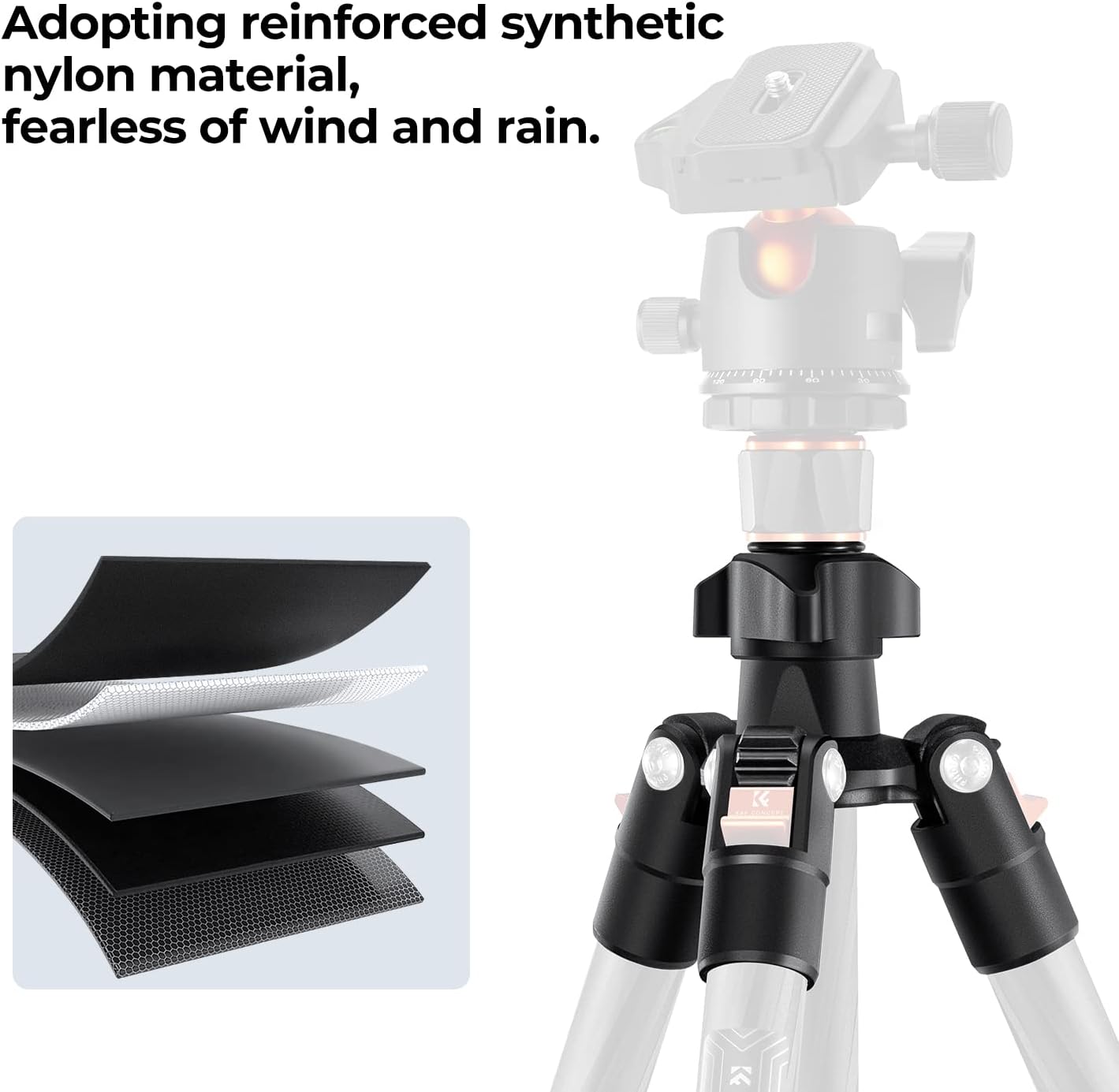 K&f Concept Treppiede Carbonio 162cm per Fotocamera - immagine 4