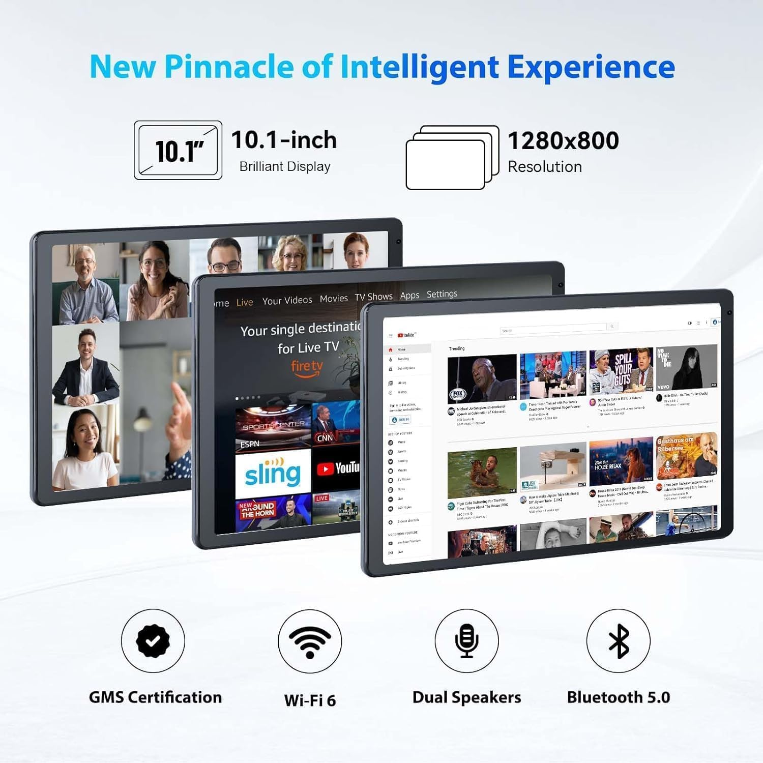 Tablet Android 14 - 10GB RAM 128GB ROM, Grigio - immagine 4