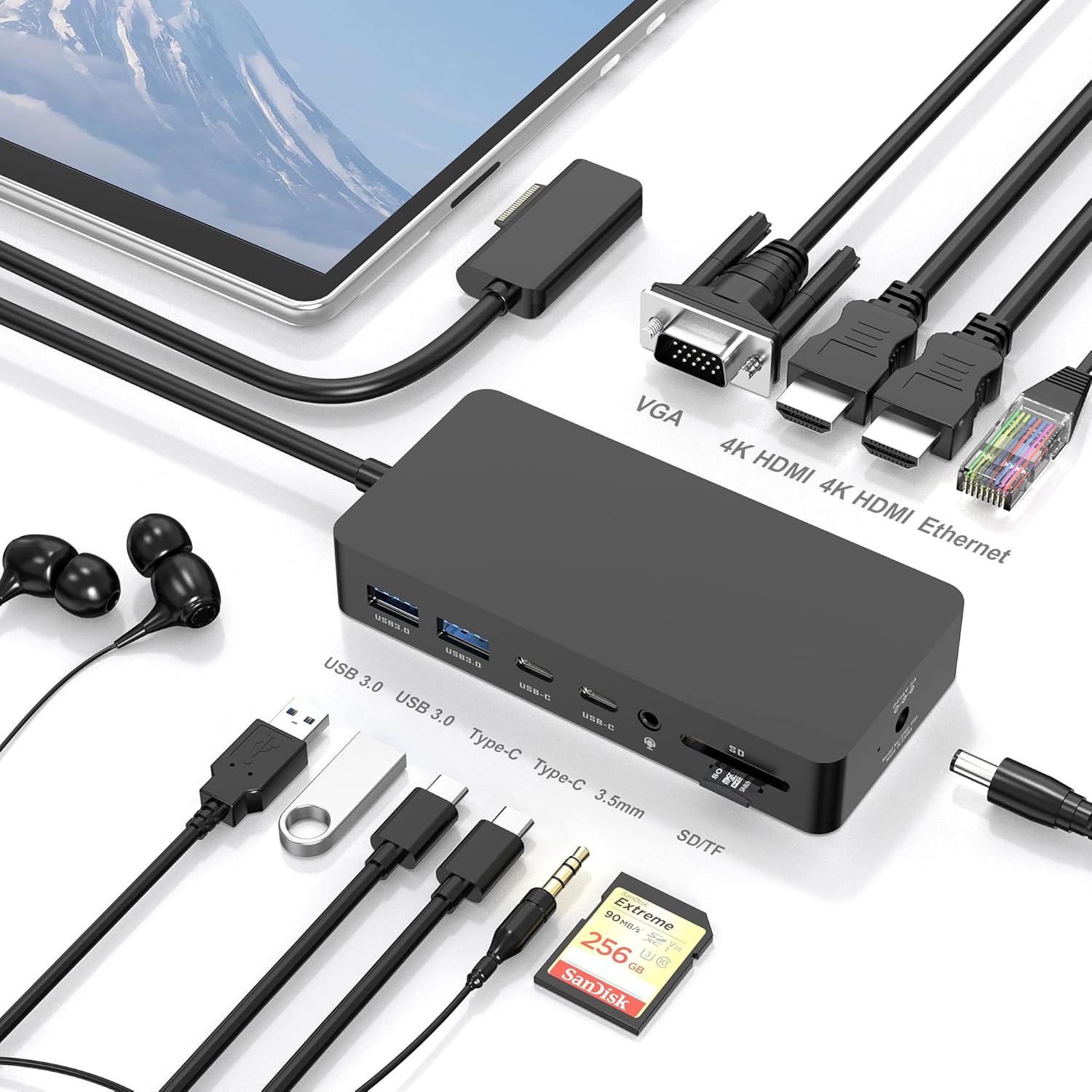 Surface Dock 12-in-1 Triplo Display 4K - immagine 1