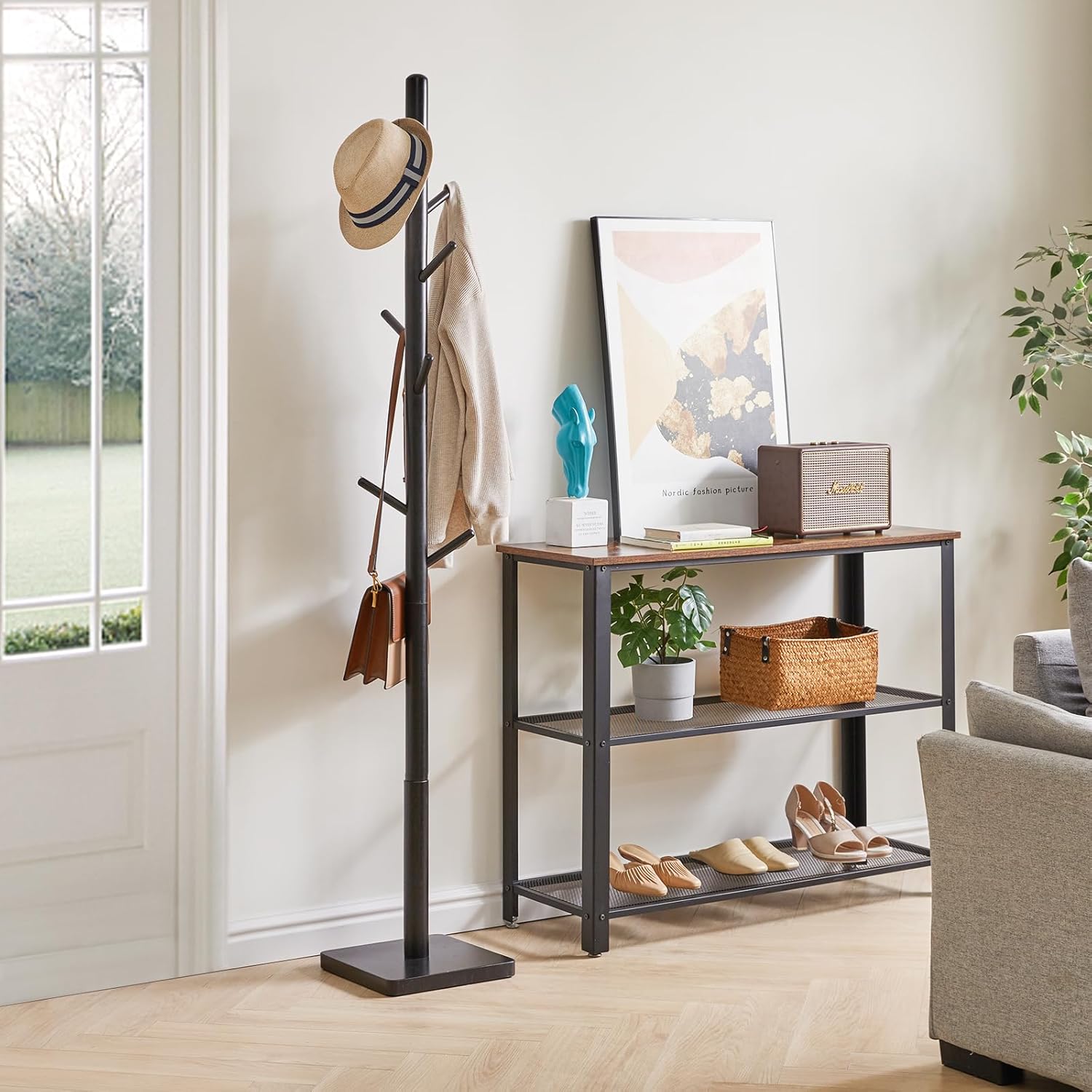 Ymyny Appendiabiti da Terra con 8 Ganci, Nero - immagine 2