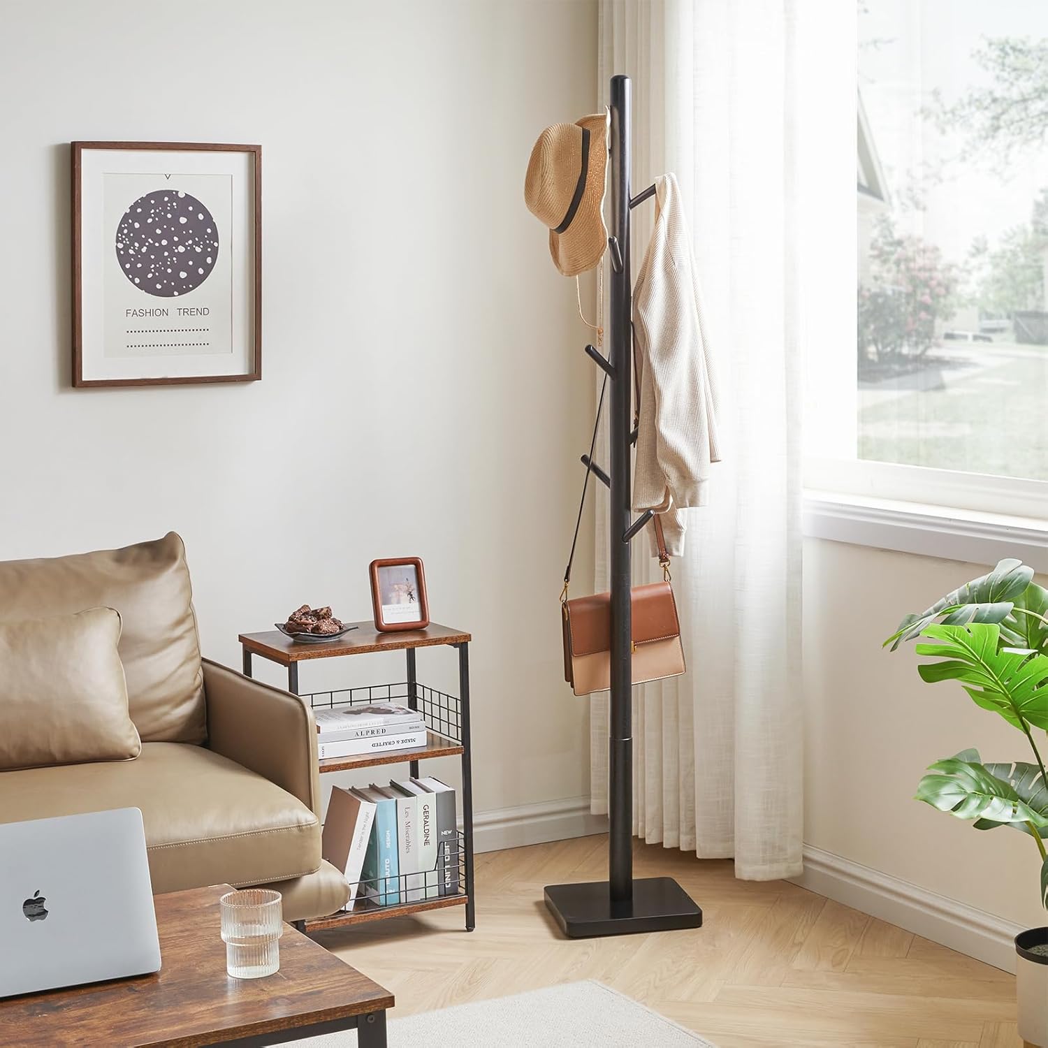 Ymyny Appendiabiti da Terra con 8 Ganci, Nero - immagine 3