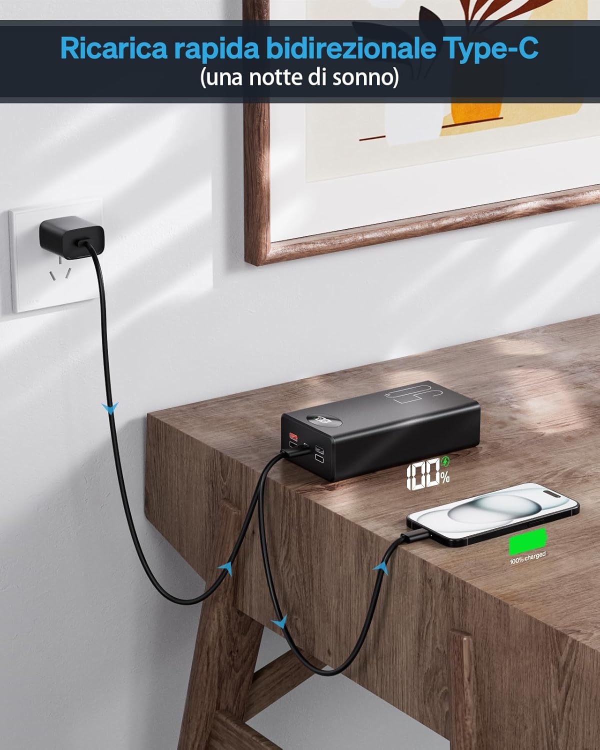 Power Bank 50000mAh - Caricatore Portatile 22,5W - immagine 5