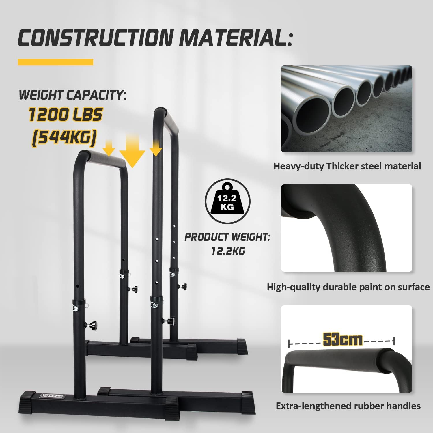 Power Guidance - Dip Bar Stand Station Regolabile - immagine 3