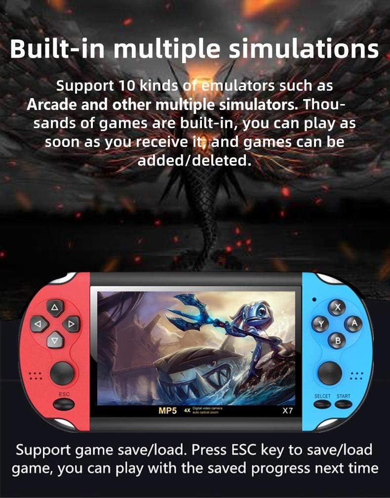 Hlf Console Videogiochi Portatile 4.3 Pollici - immagine 3