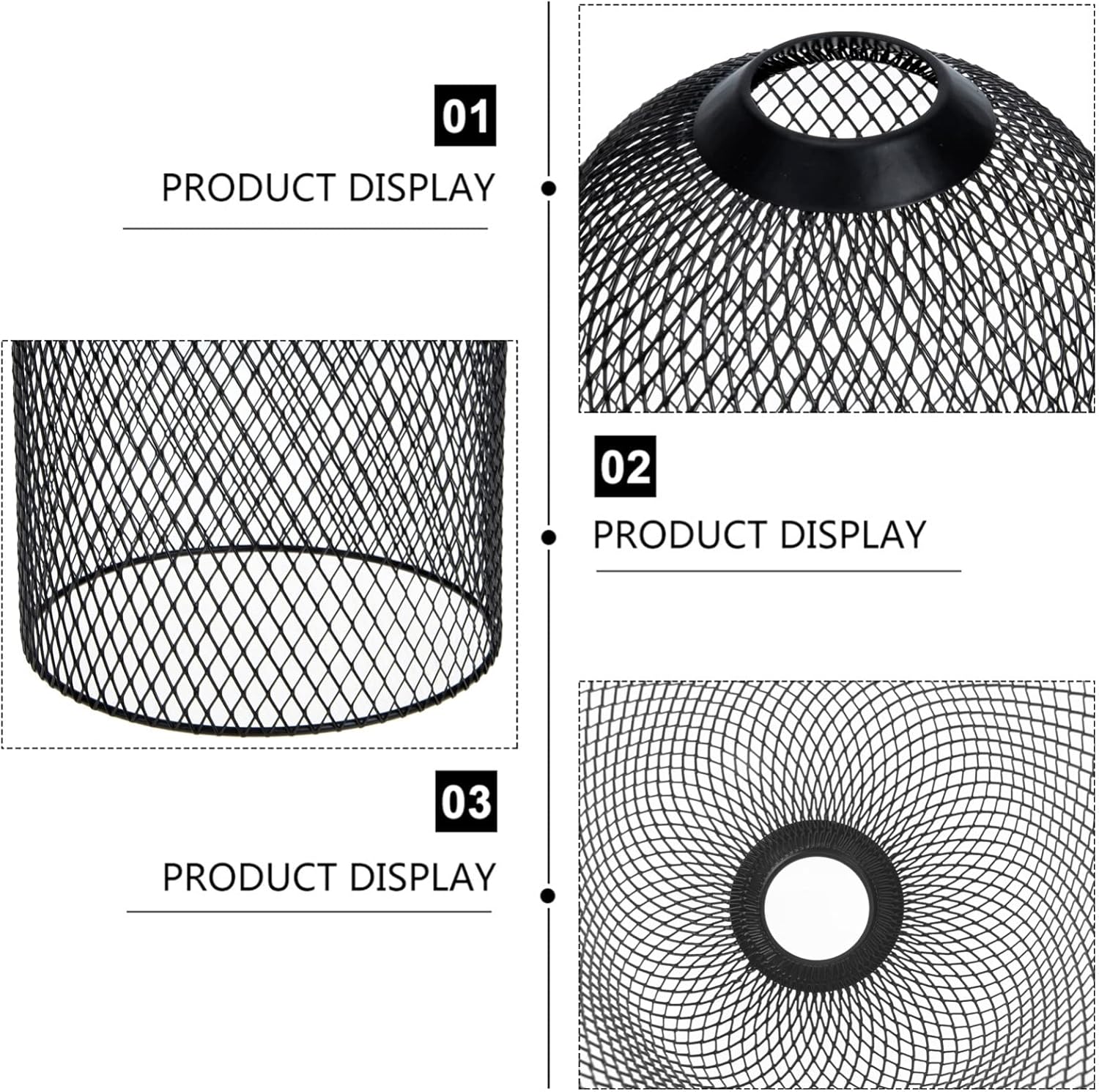 Mobestech Copertura per Luce Scavata 20x15cm, Nera - immagine 3