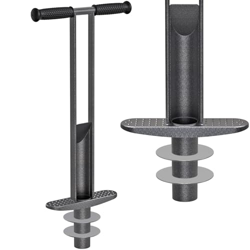 Benelabel Piantatrice per Bulbi, 85cm di Manico Lungo per Diserbo da Giardino con Profondità Regolabile (5-10-15cm), Zolla di Zolle con Campionatore di Terreno, Piantagione di Fiori, Diametro 5cm