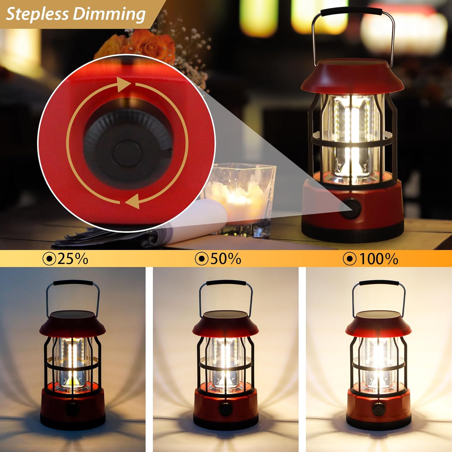 Trirocks Set 2 Lanterne Solari da Campeggio LED - immagine 2