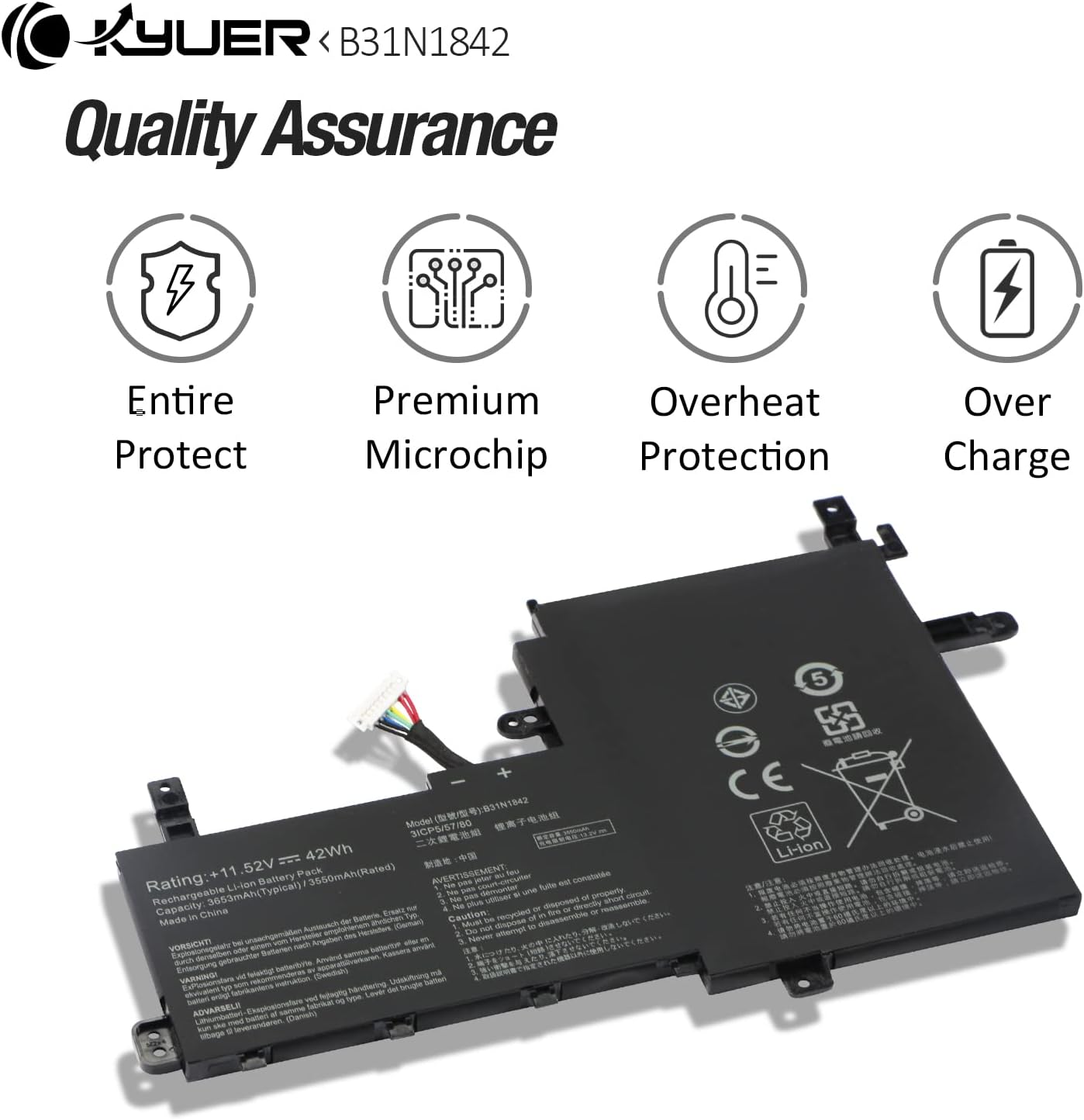 B31N1842 Batteria 42Wh per Asus VivoBook S15 S531 X531 - immagine 8