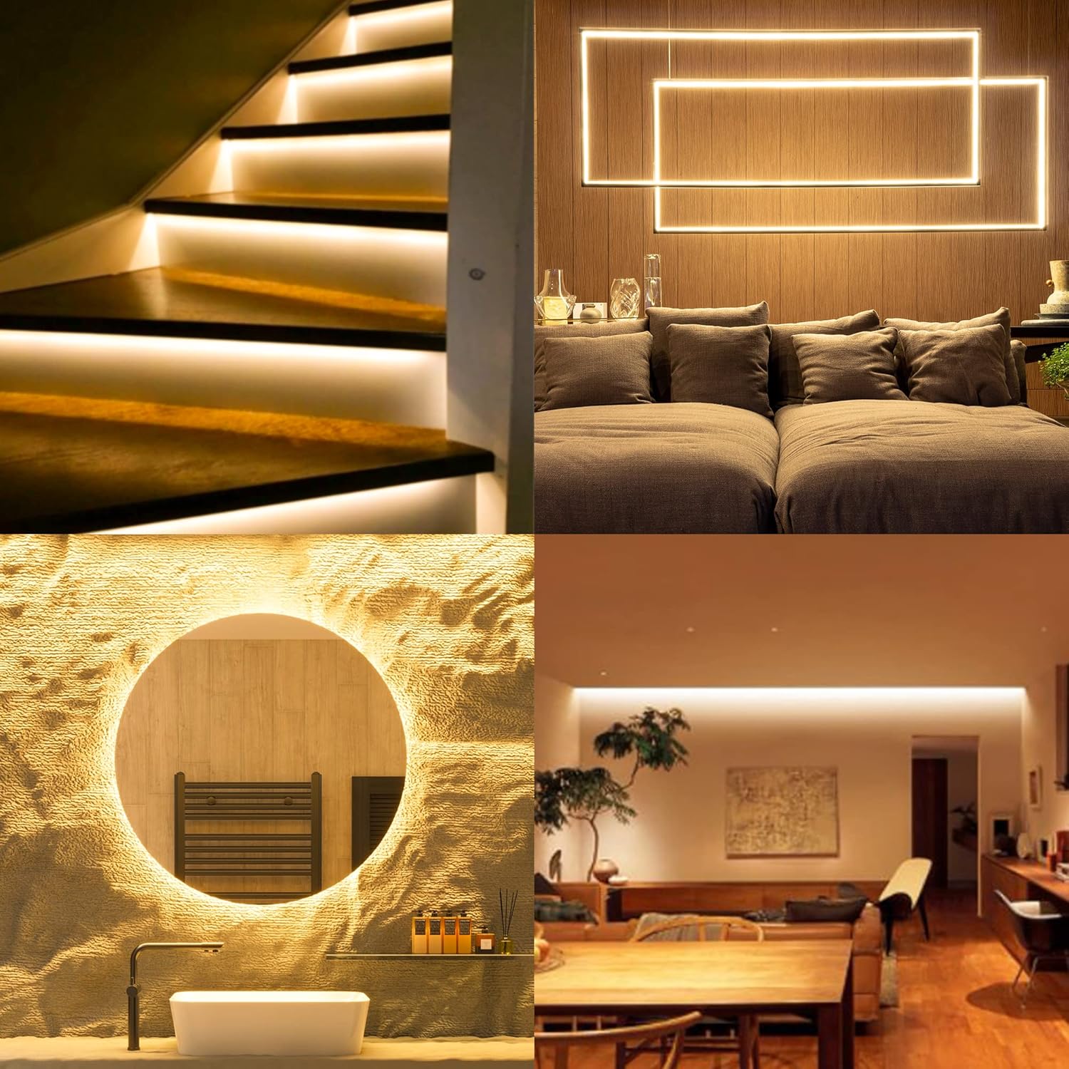 Ttway Striscia LED COB 2700K Bianca Calda 10 metri - immagine 6