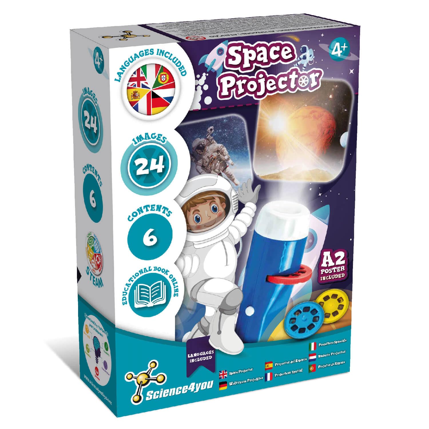 Science4you Torcia e Proiettore Spaziale per Bambini 4+