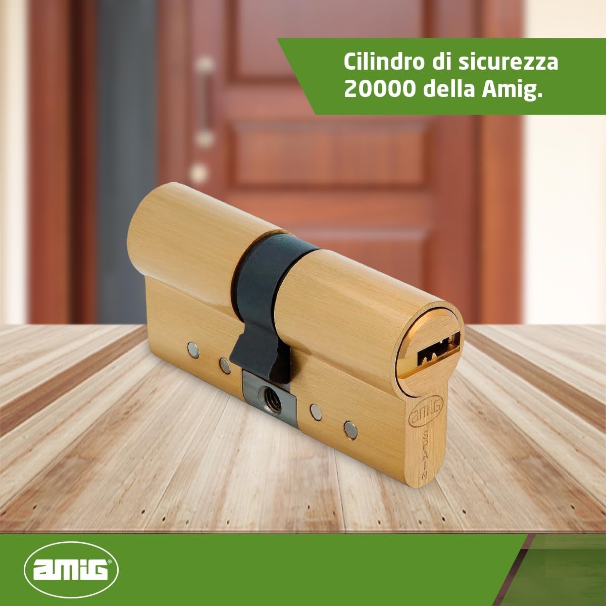 Amig - Serratura di Sicurezza a Cilindro 80mm - immagine 2