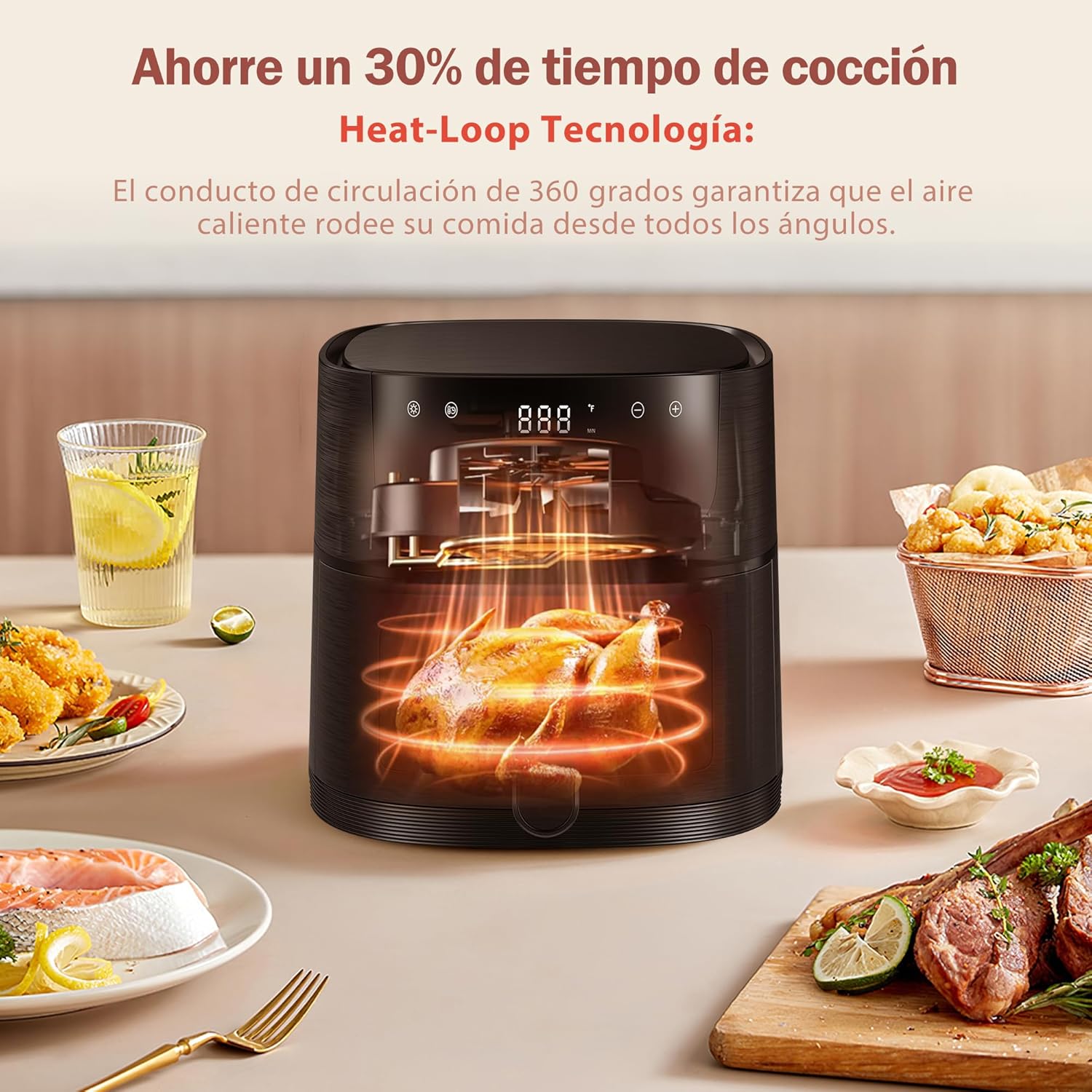 Haimeec Friggitrice ad Aria 6L Digitale - immagine 5